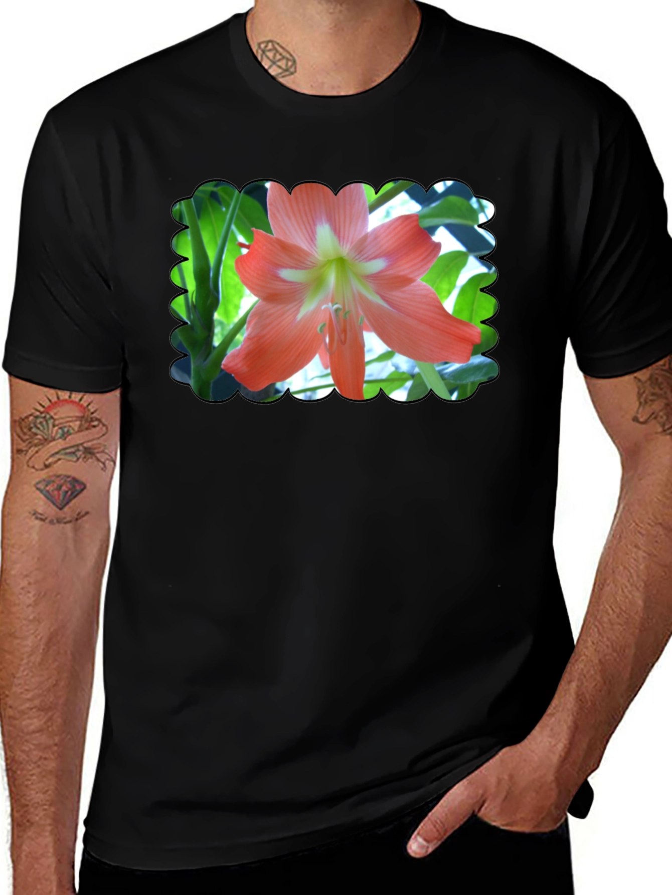 Variant 24 of Floral Print T-Shirt - Unique Design