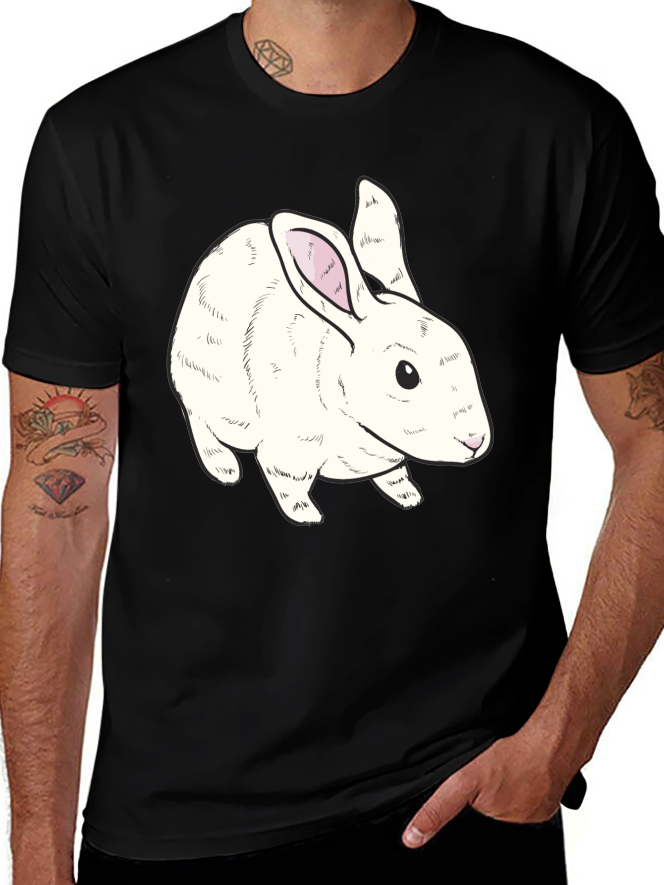 Variant 18 of Rabbit Graphic T-Shirt - Cute Animal Tee
