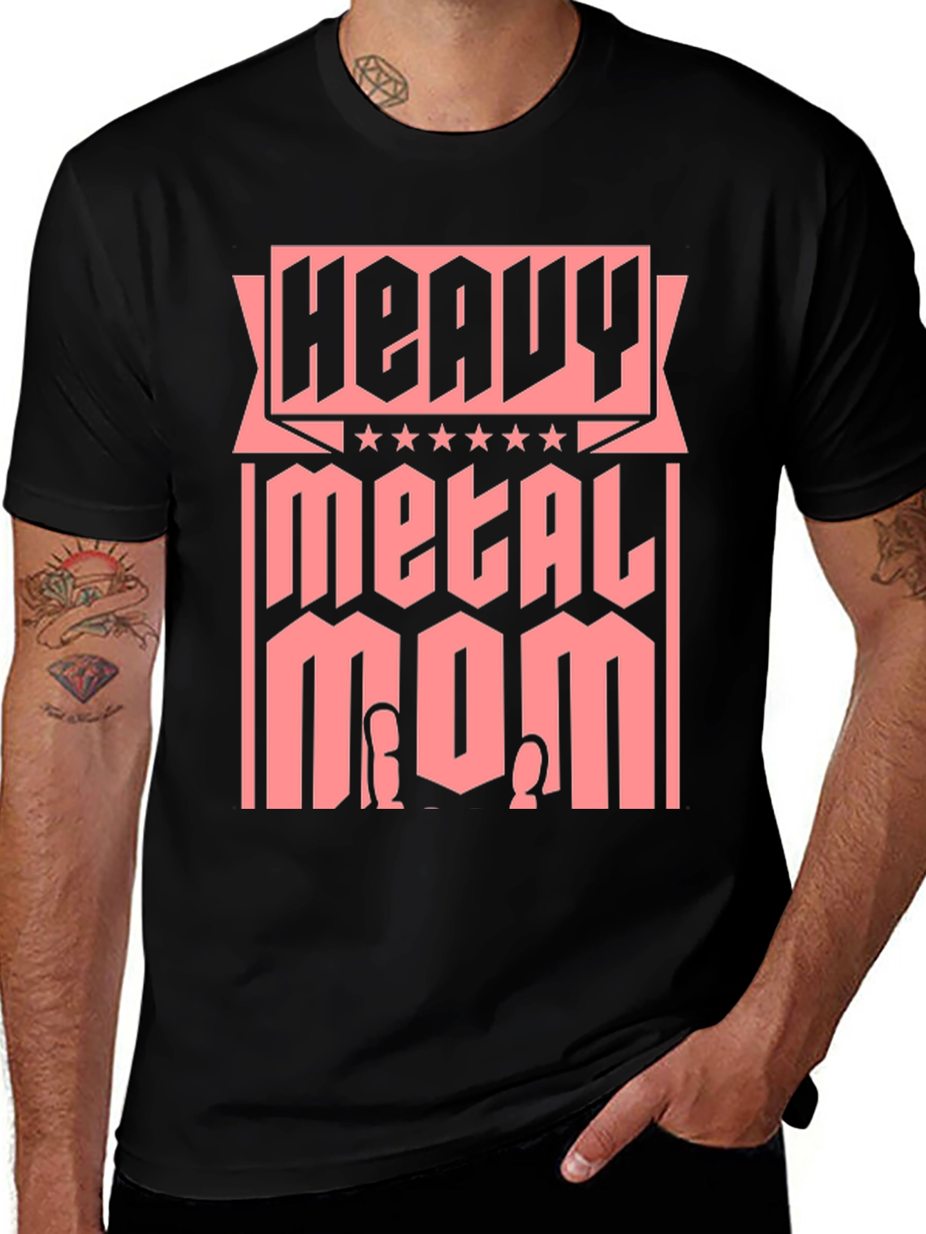 Variant 12 of Heavy Metal Mom T-Shirt - Rocker Mother Tee