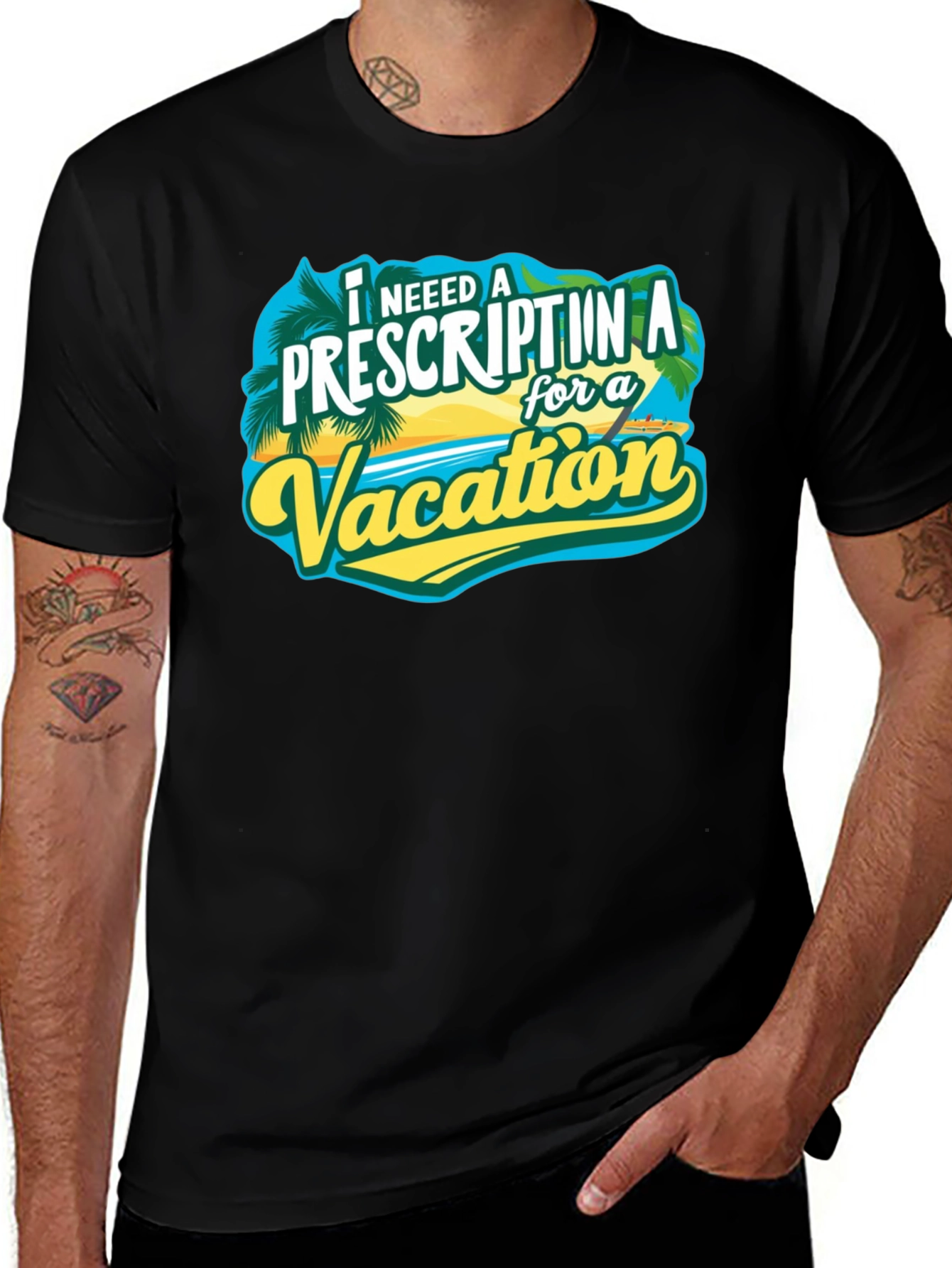 Variant 27 of Vacation Prescription T-Shirt - Tropical Getaway