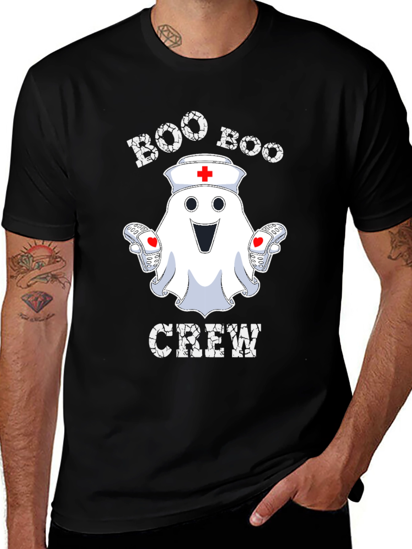 Boo Boo Crew Ghost Nurse T-Shirt
