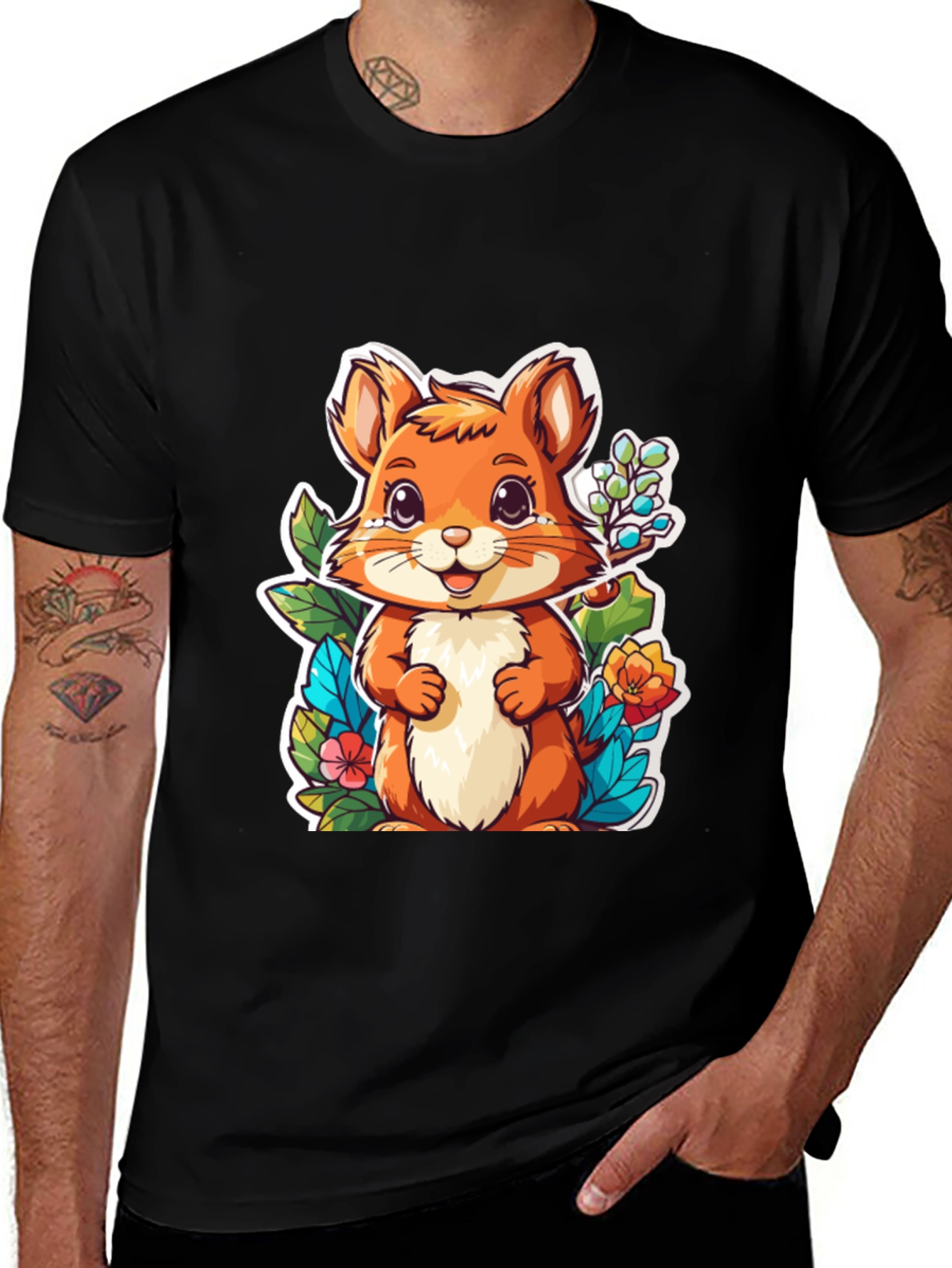 Variant 22 of Cute Cartoon Animal Graphic Tee