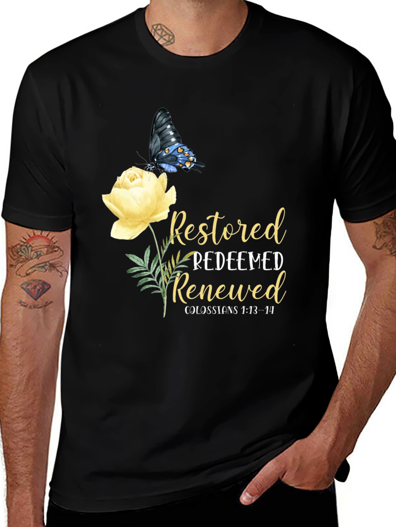 Variant 12 of Restored Redeemed Renewed T-Shirt