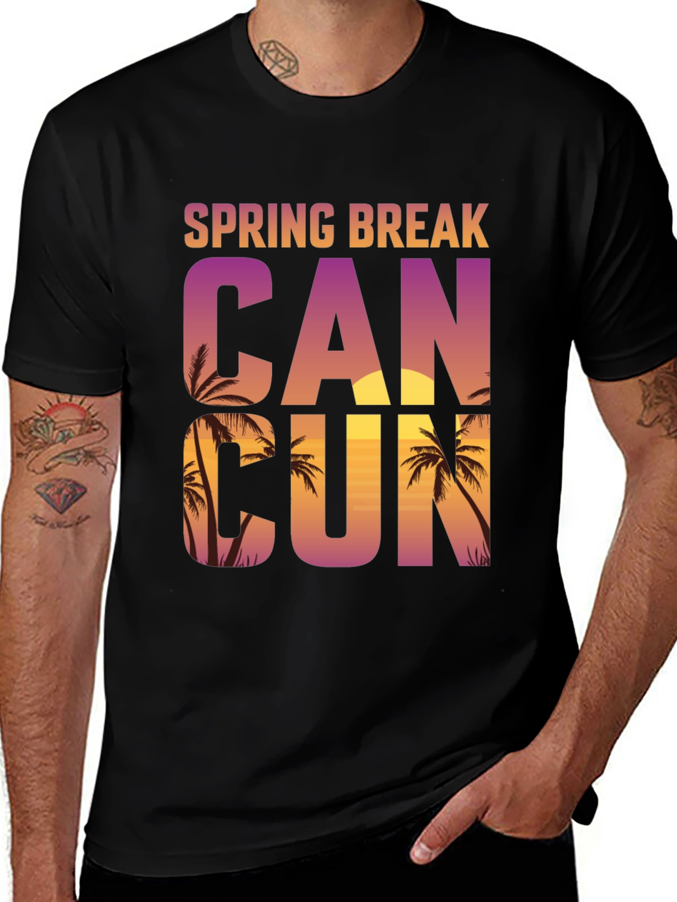 Spring Break Cancun Graphic T-Shirt
