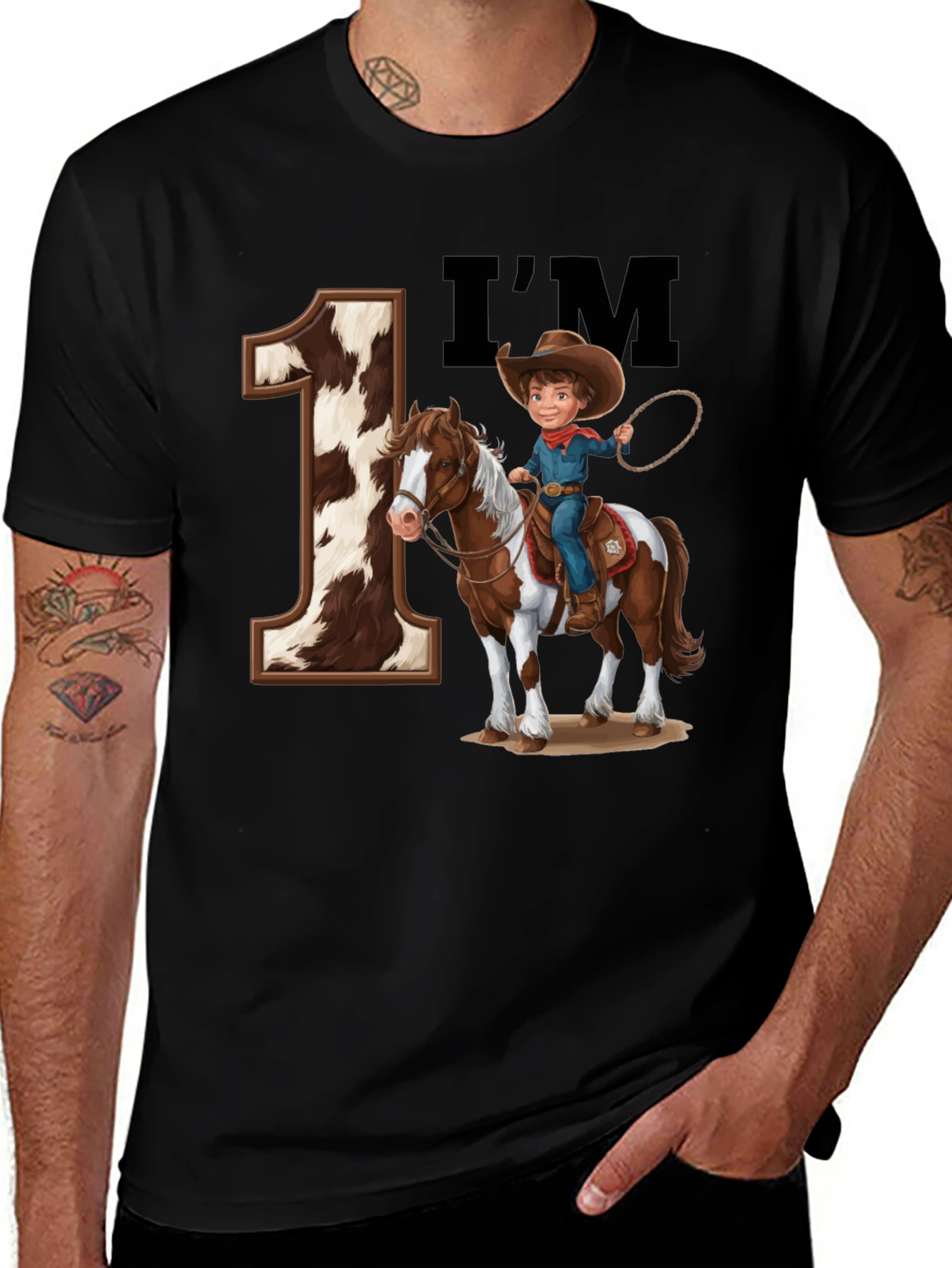 Variant 11 of Cowboy 1st Birthday T-Shirt