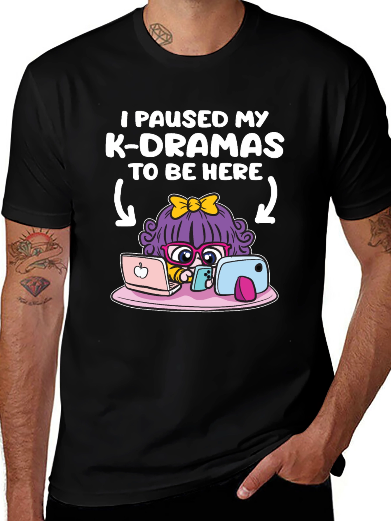 Variant 15 of Paused K-Dramas T-Shirt - Funny Cartoon Tee