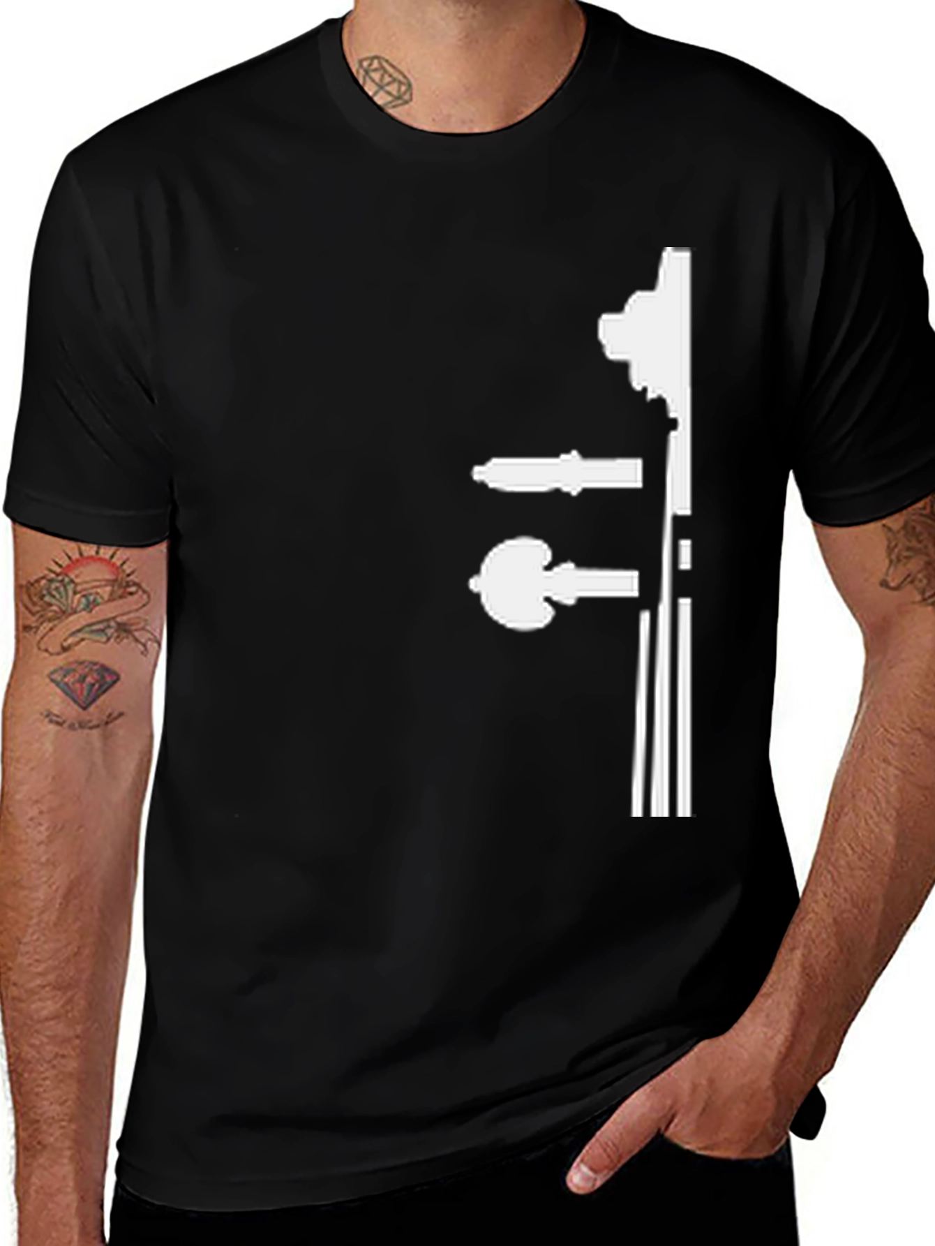 Variant 19 of Minimalist Cello T-Shirt - Music Lover Tee