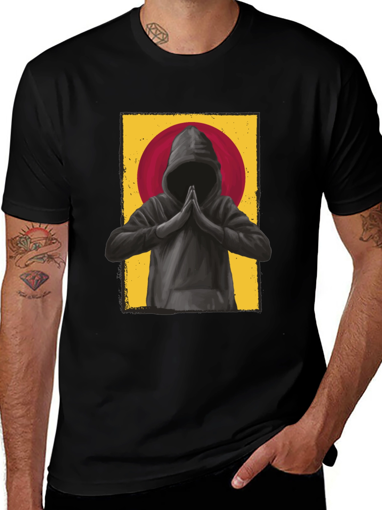 Variant 18 of Mystic Monk Graphic Tee - Black T-Shirt