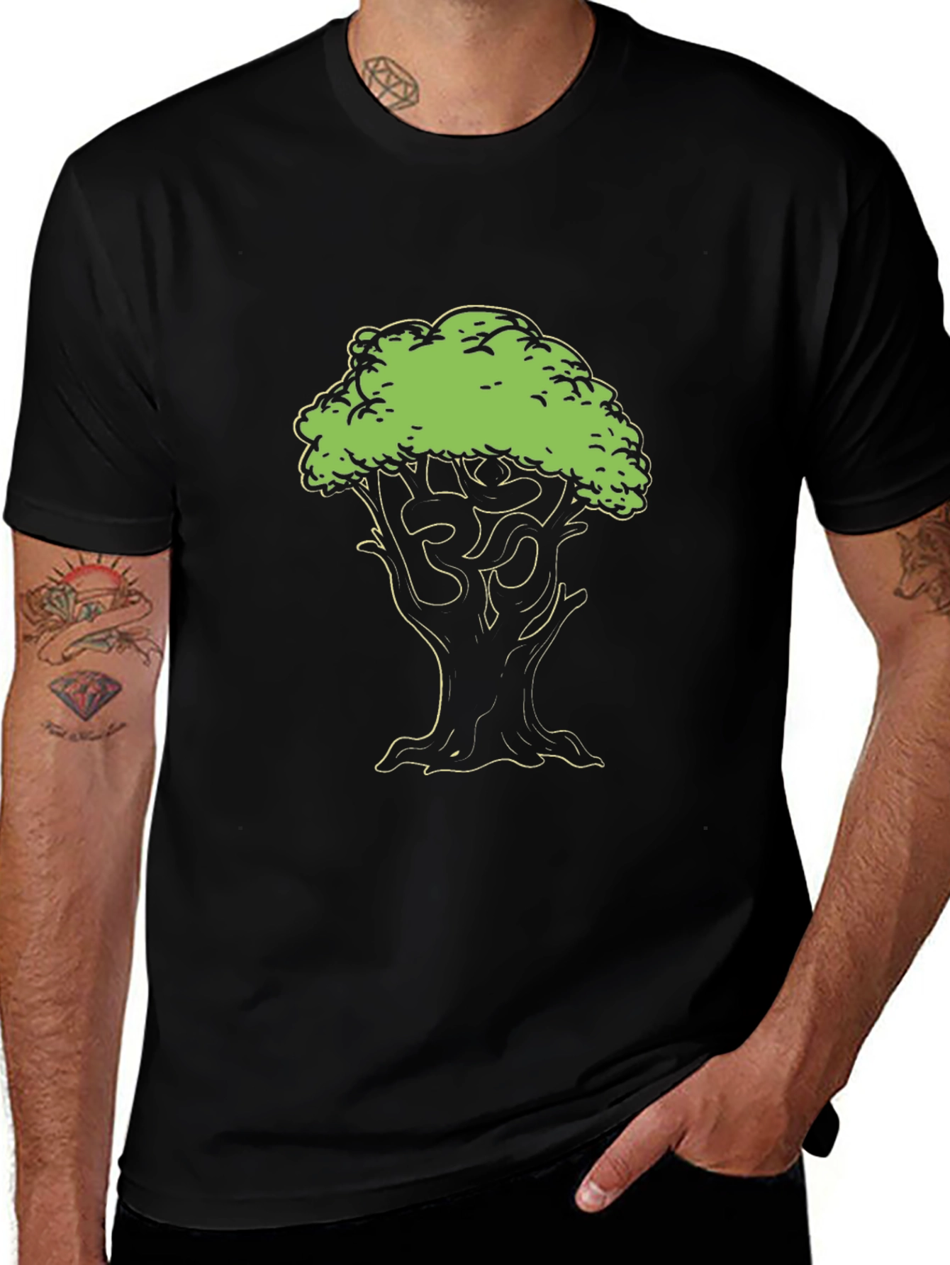 Variant 12 of Om Tree Graphic T-Shirt