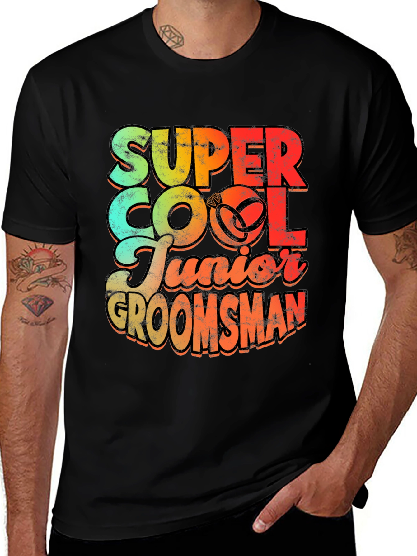 Super Cool Junior Groomsman Graphic T-Shirt