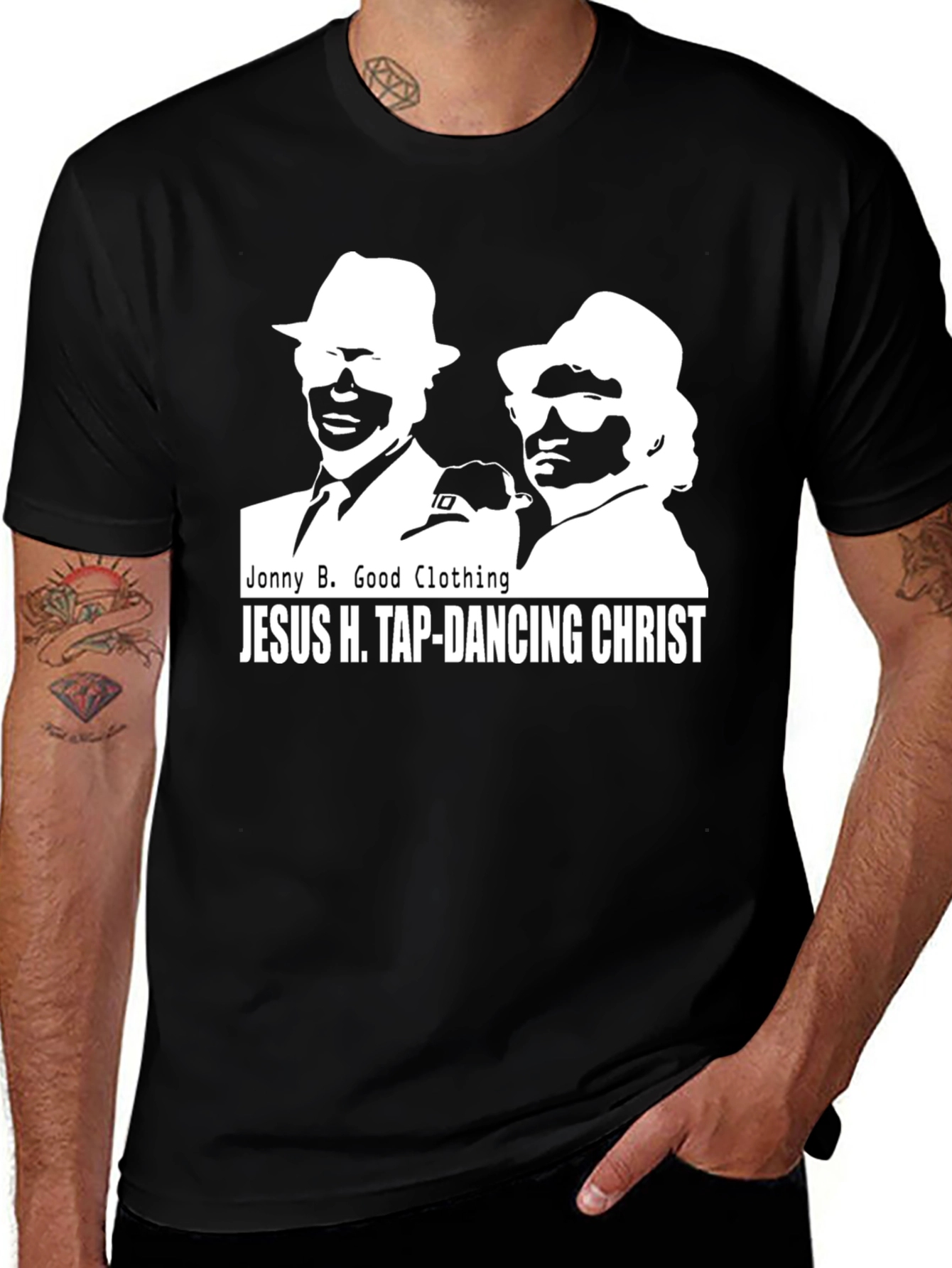 Variant 10 of Jonny B. Good Clothing - Jesus H. Tap-Dancing Christ T-Shirt