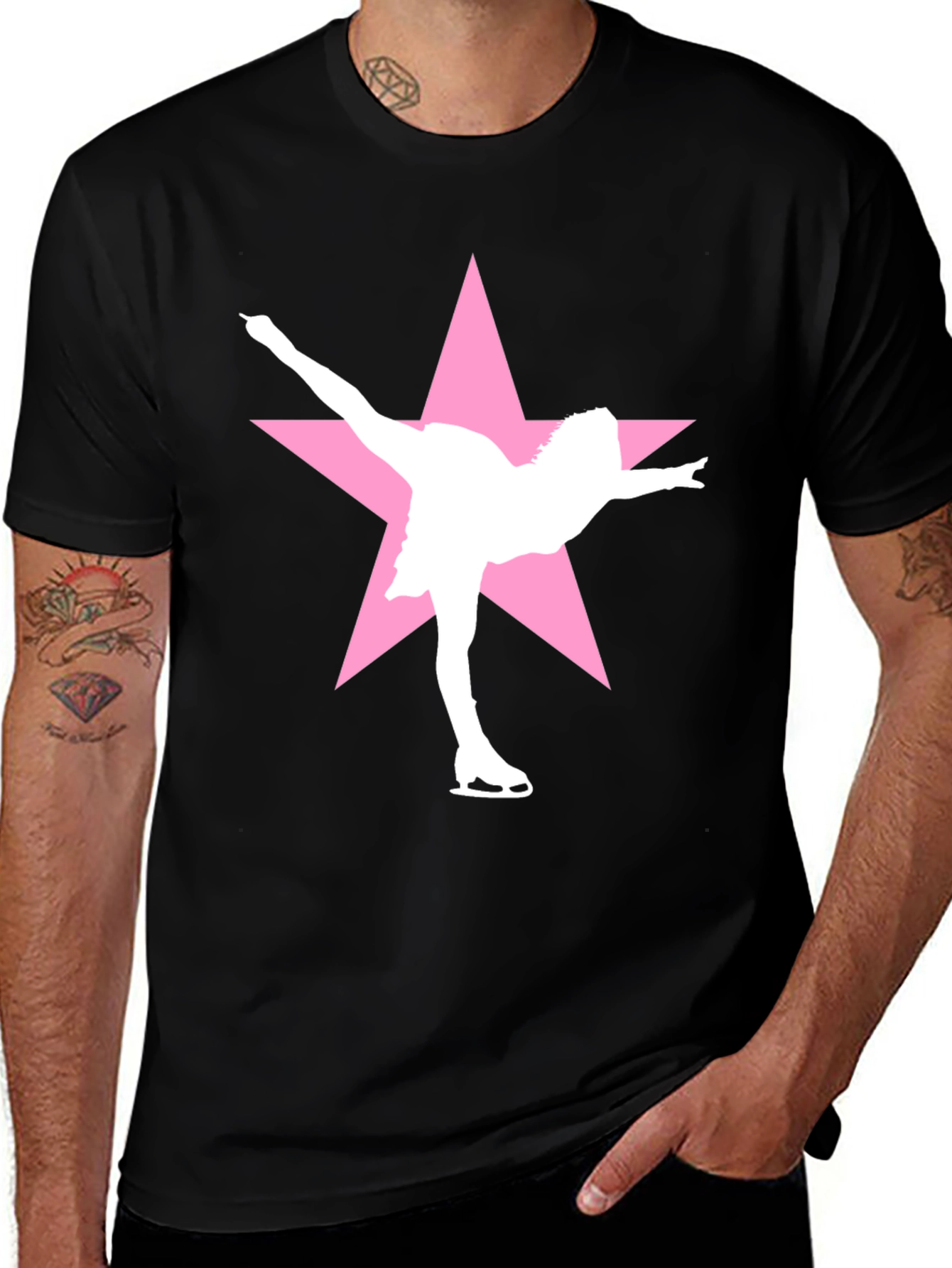 Variant 29 of Figure Skating Star Graphic Tee - Black