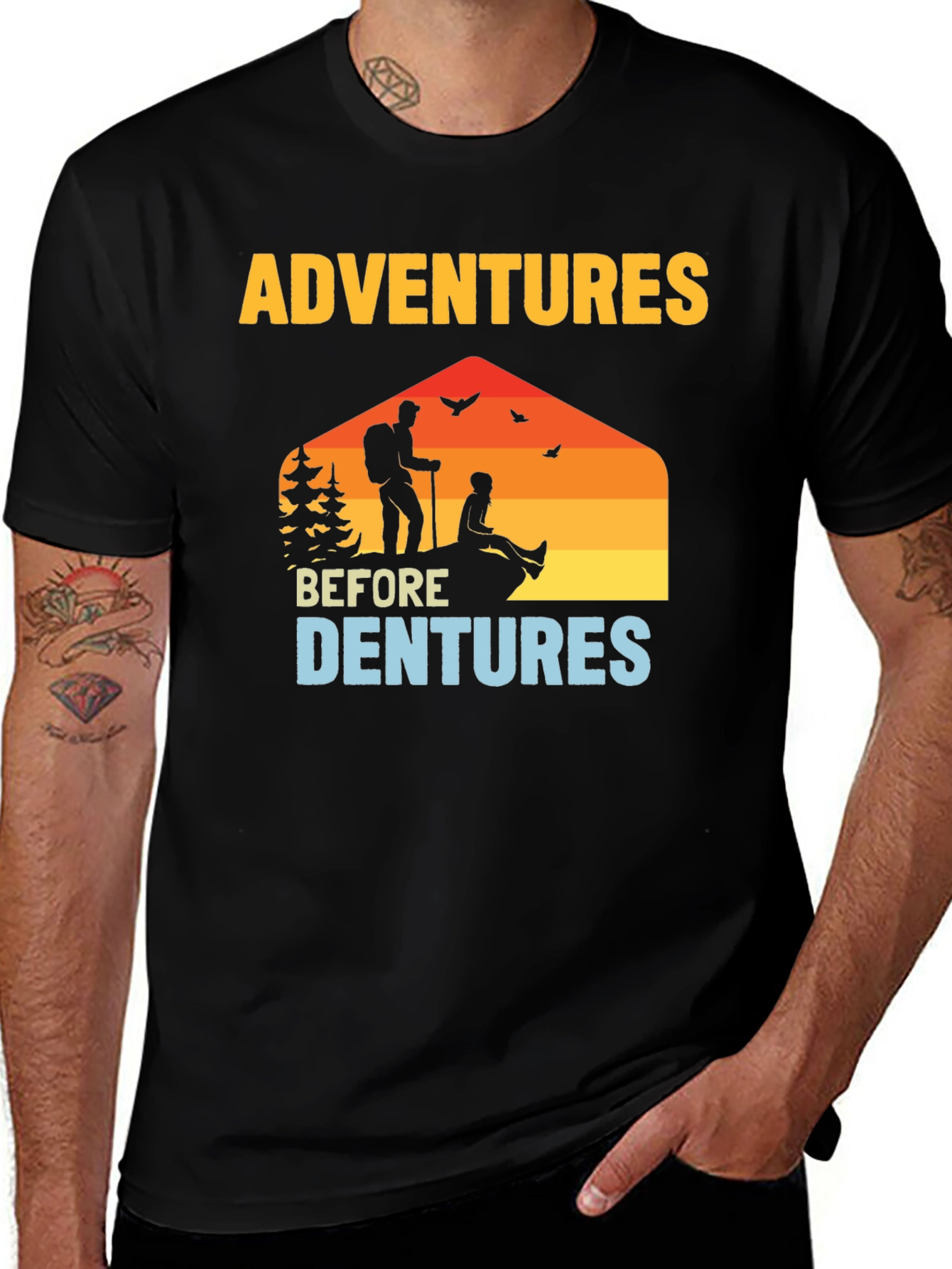 Variant 18 of Adventures Before Dentures Graphic T-Shirt