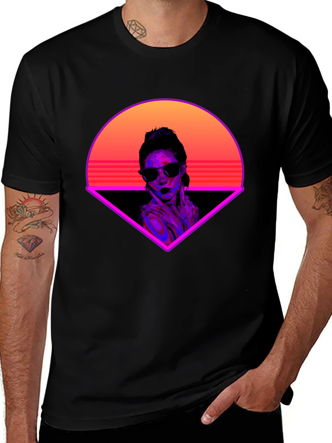 Variant 6 of Retro Wave T-Shirt - Cool Graphic Tee