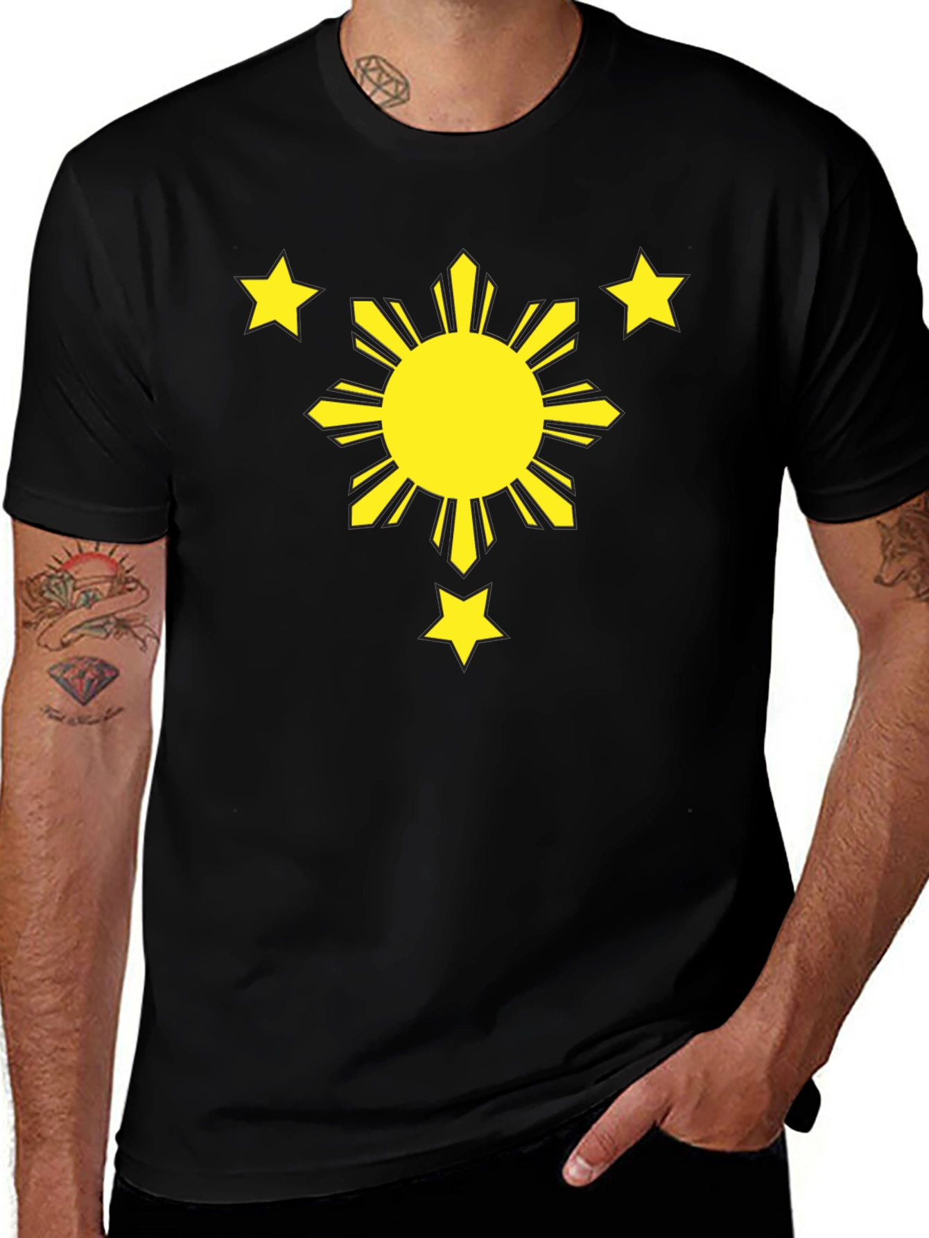 Filipino Pride Shirt - Sun and Stars
