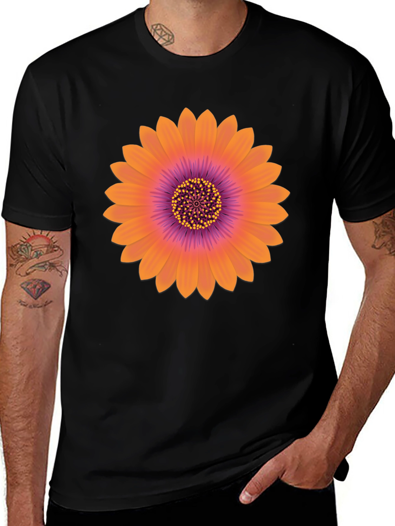 Variant 16 of Sunflower Graphic Tee - Stylish Comfort