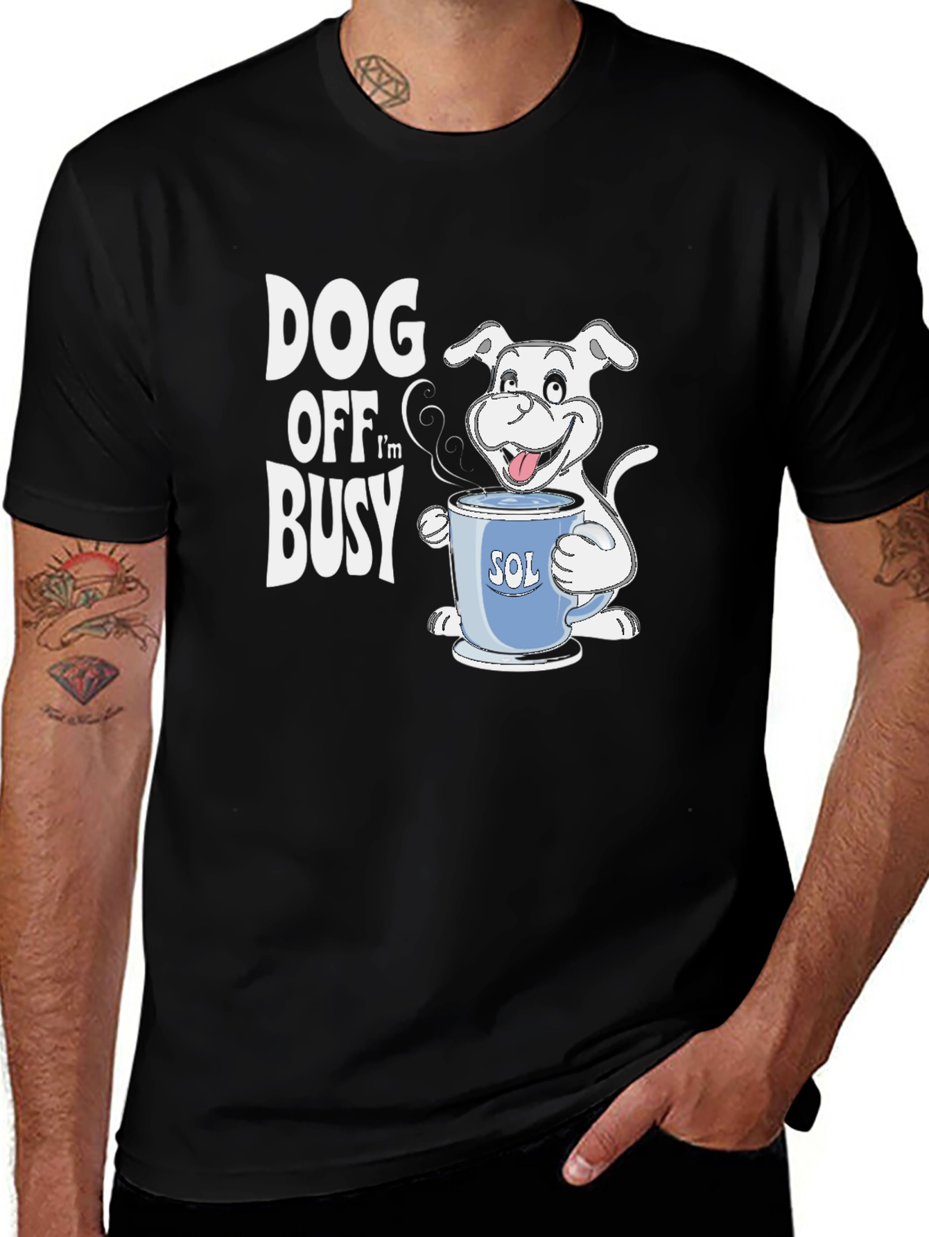 Dog Off I'm Busy T-Shirt - Funny Dog Lover Tee