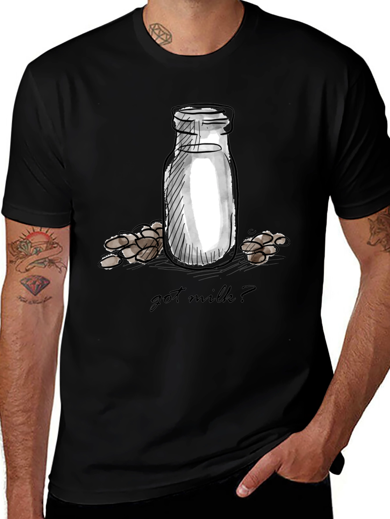 Variant 24 of Got Milk? Graphic Tee - Quirky Comfort