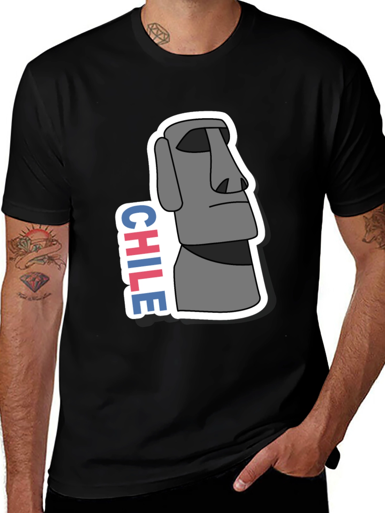 Chile Moai T-Shirt - Easter Island Statue Tee