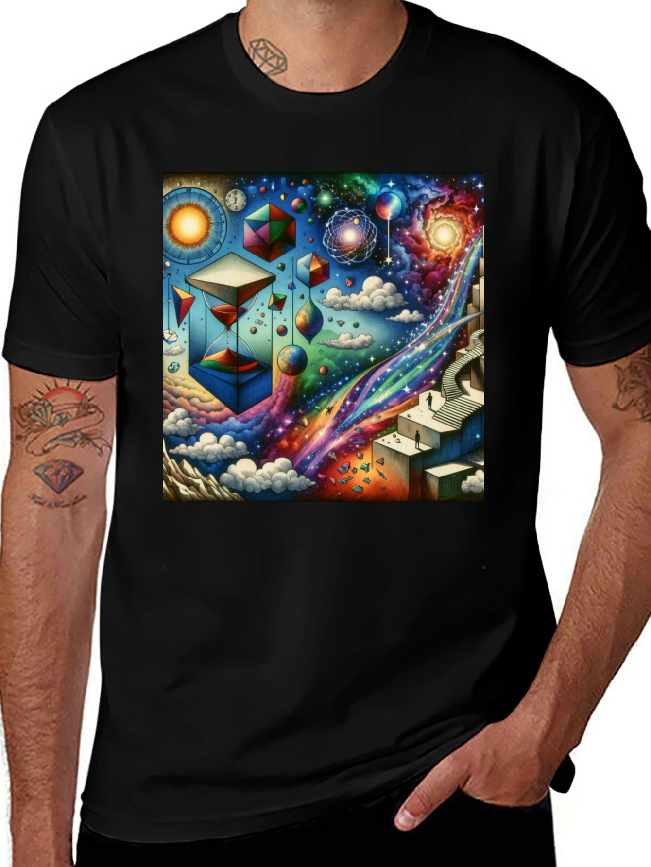 Variant 4 of Cosmic Dreamscape Graphic Tee
