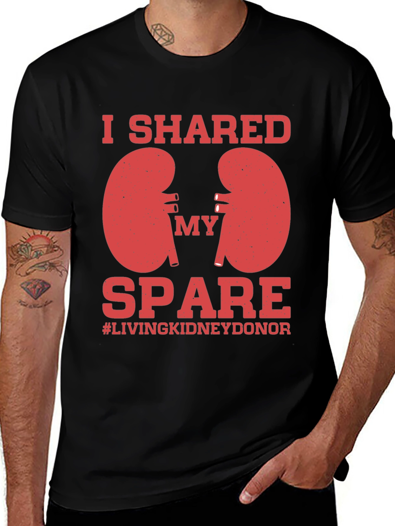 Variant 24 of Kidney Donor T-Shirt - I Shared My Spare