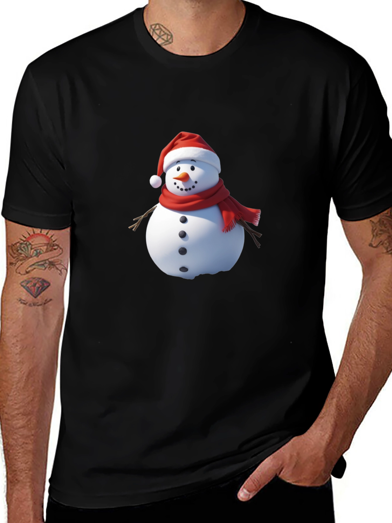 Variant 30 of Festive Snowman T-Shirt - Holiday Cheer!