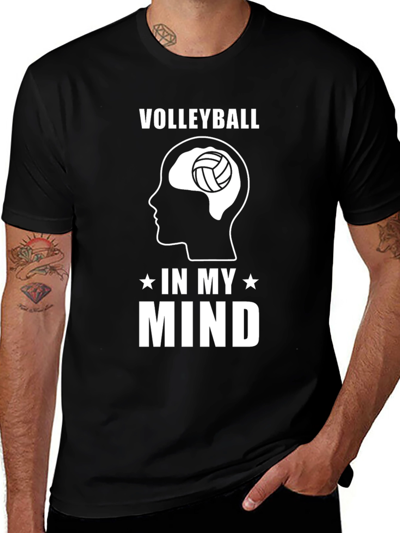 Variant 18 of Volleyball In My Mind Graphic T-Shirt