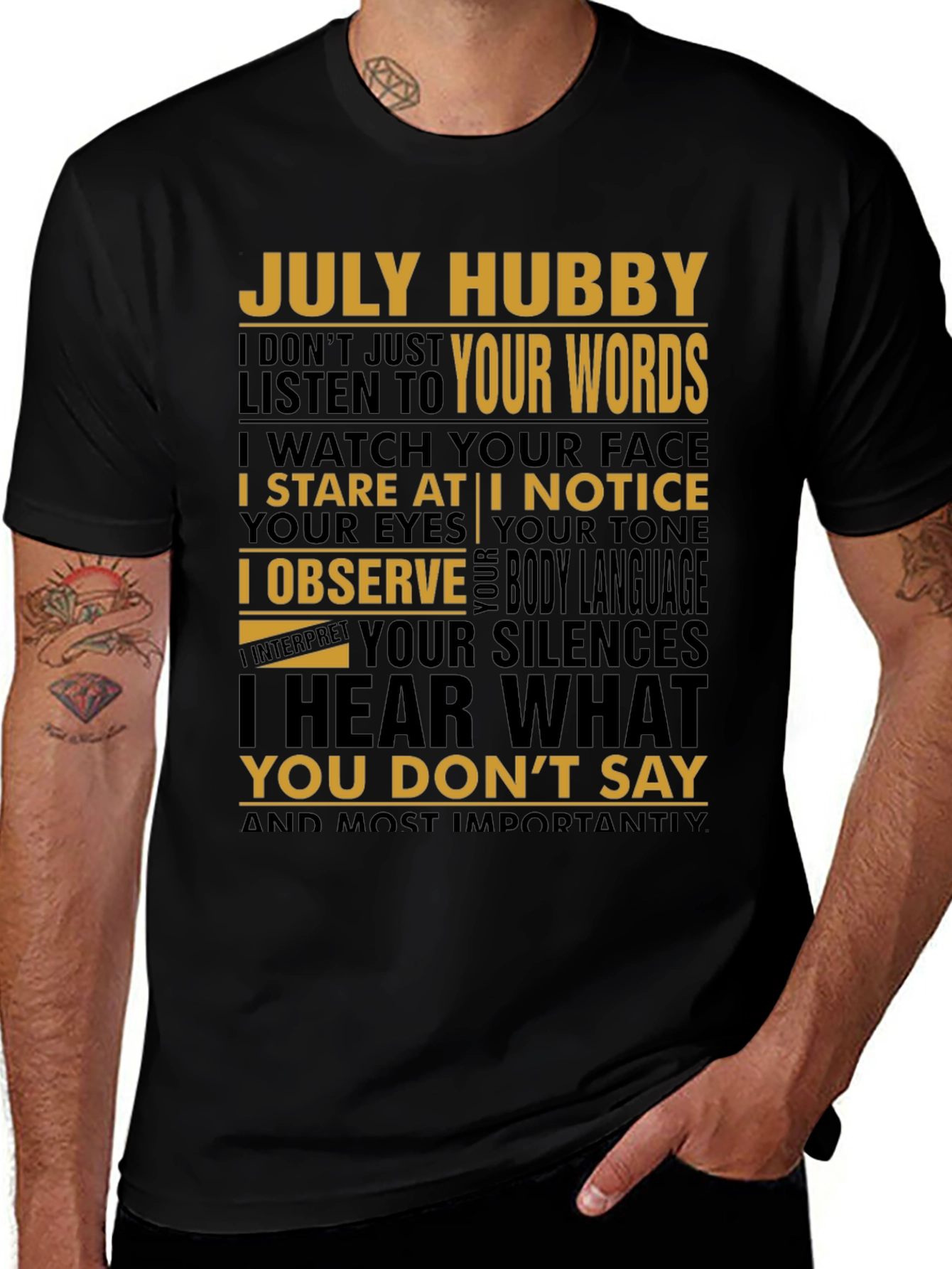 July Hubby Graphic T-Shirt
