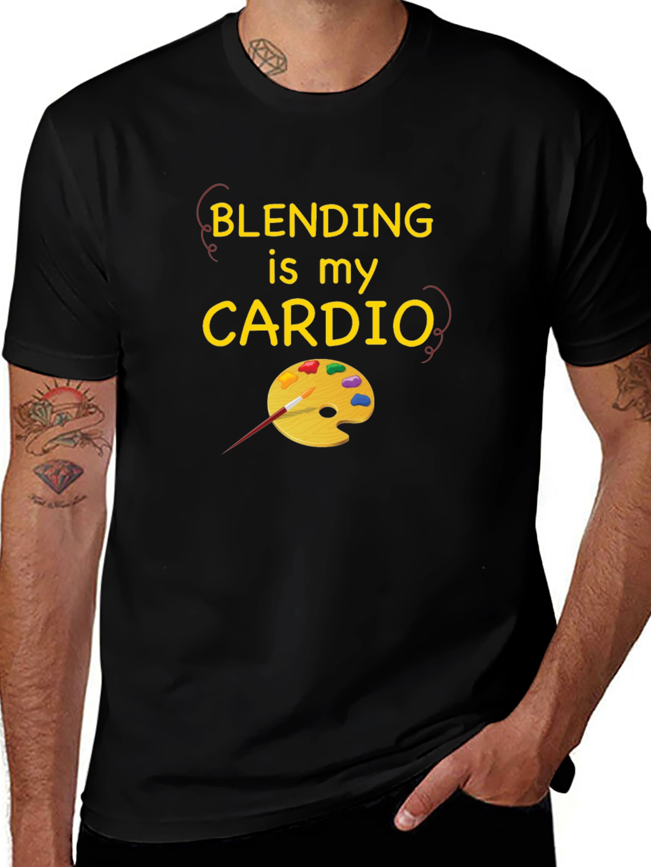 Variant 24 of Blending is My Cardio Graphic T-Shirt