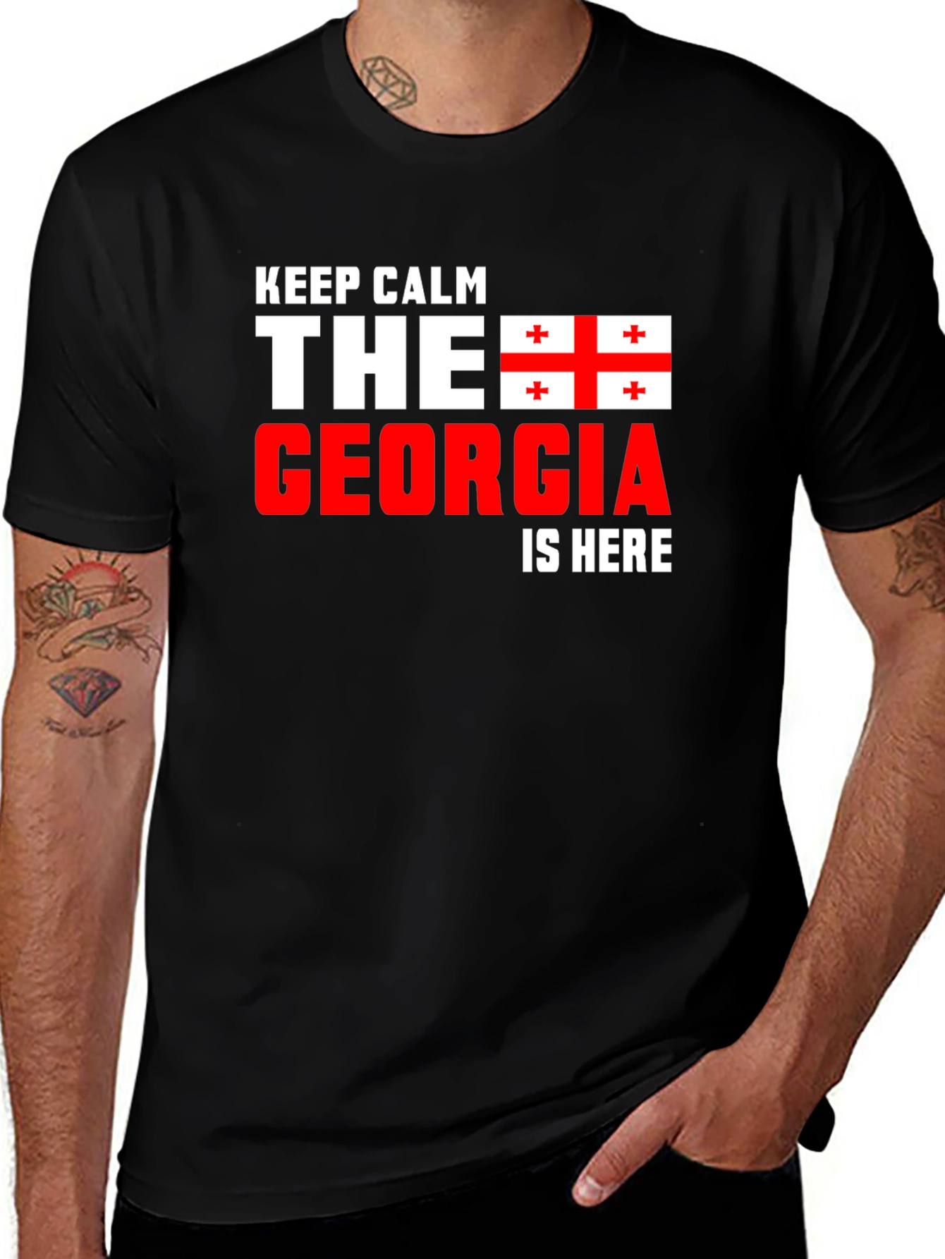 Keep Calm Georgia Flag T-Shirt