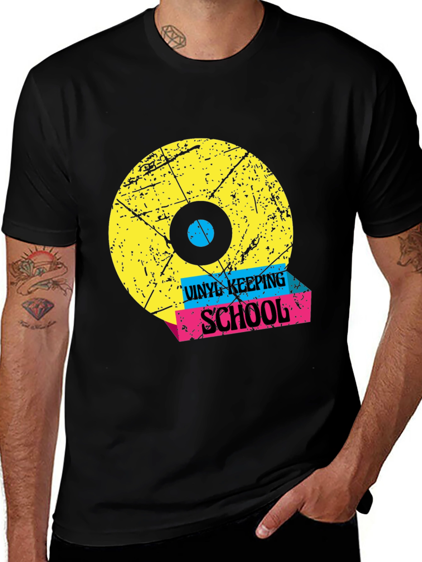 Variant 14 of Vinyl School Graphic T-Shirt