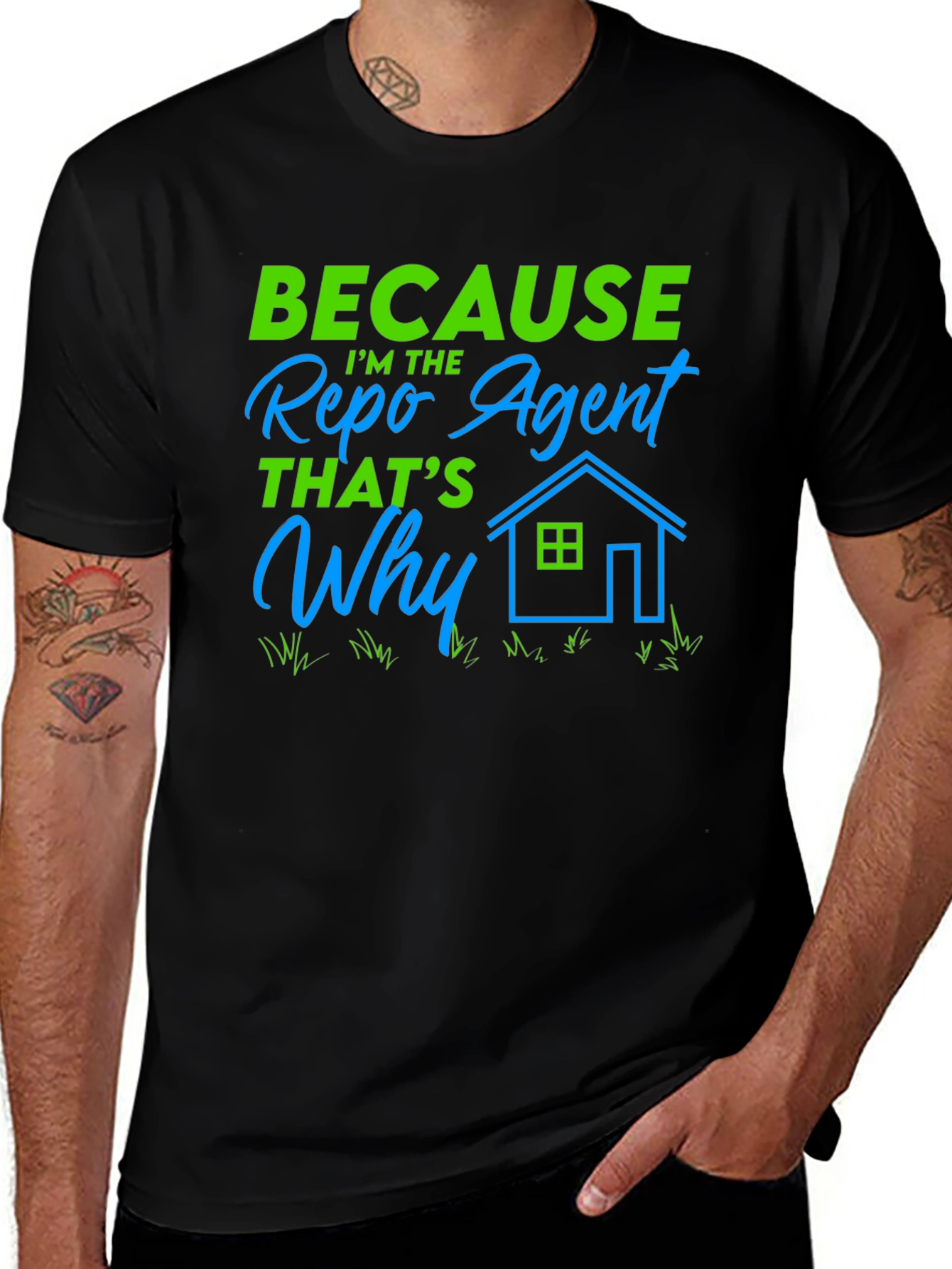 Variant 26 of Repo Agent T-Shirt - "Because I'm the Repo Agent, That's Why"