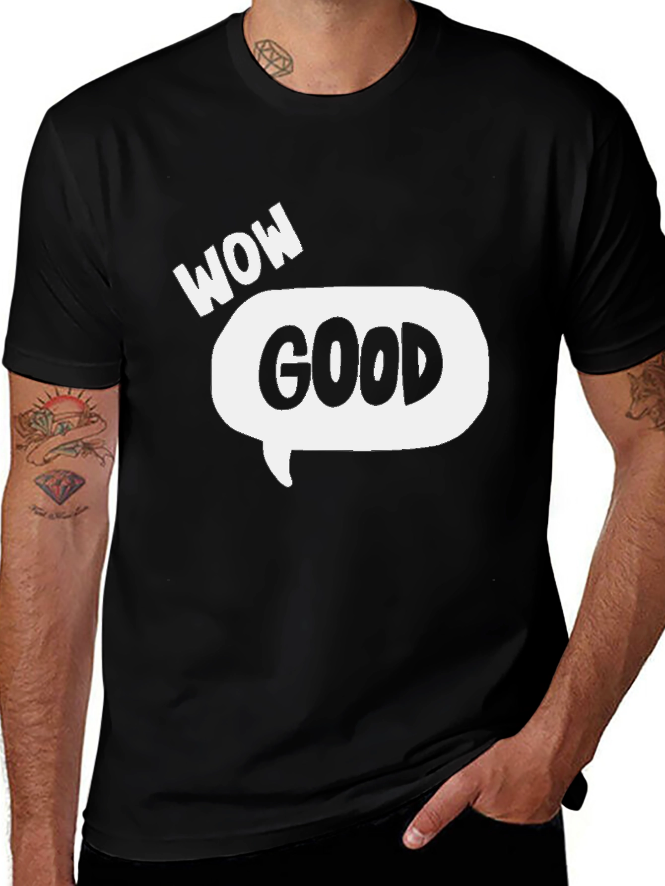 Variant 23 of Wow Good Speech Bubble Graphic T-Shirt