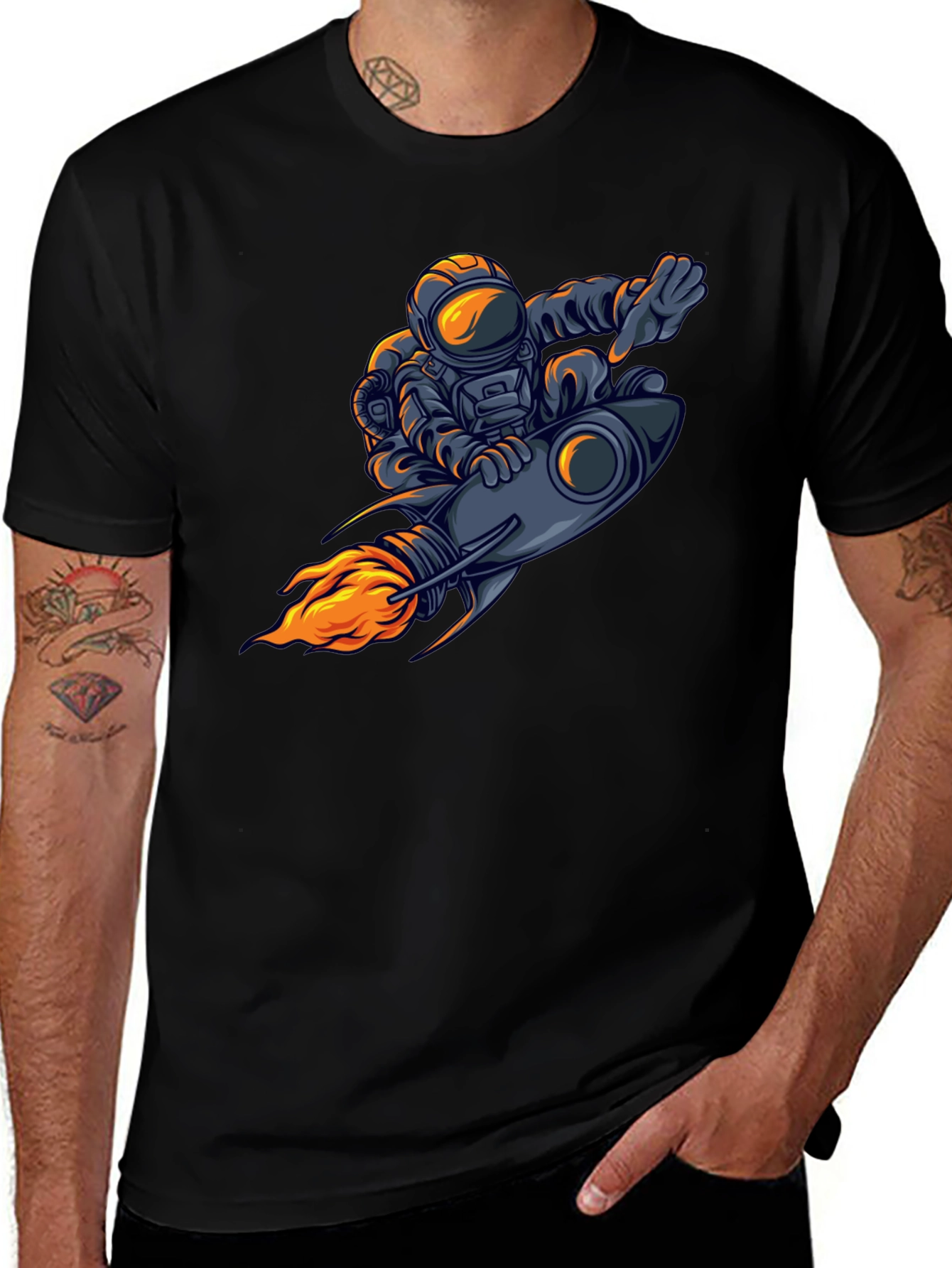 Variant 22 of Astronaut Rocket Ride Graphic T-Shirt