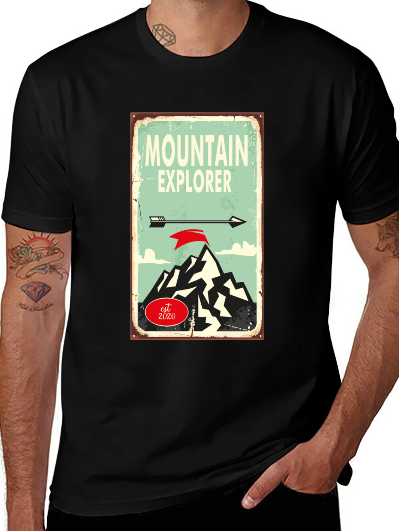 Variant 29 of Mountain Explorer T-Shirt - Adventure Ready Graphic Tee