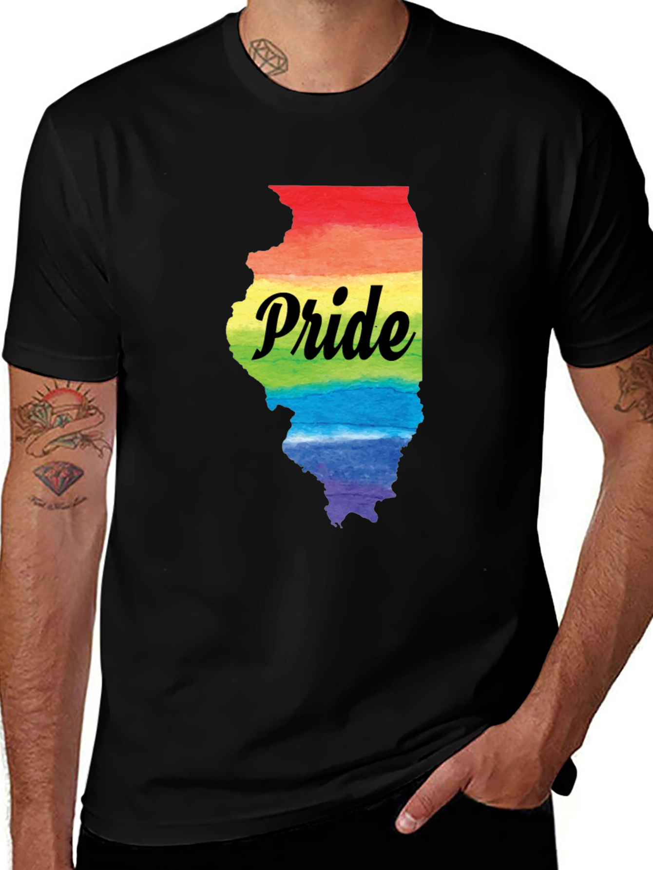 Variant 28 of Pride Illinois State T-Shirt