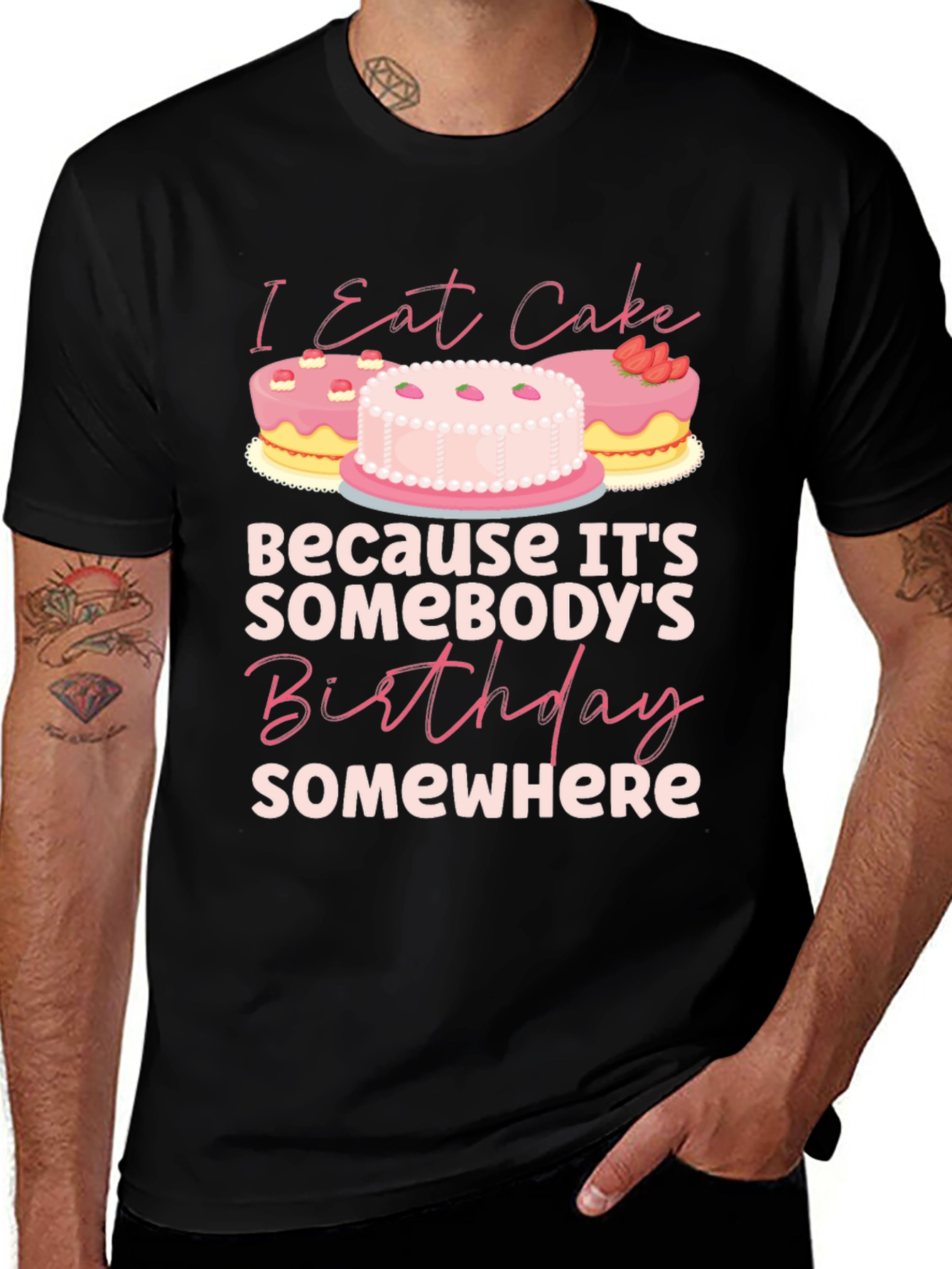 Variant 28 of I Eat Cake Birthday T-Shirt