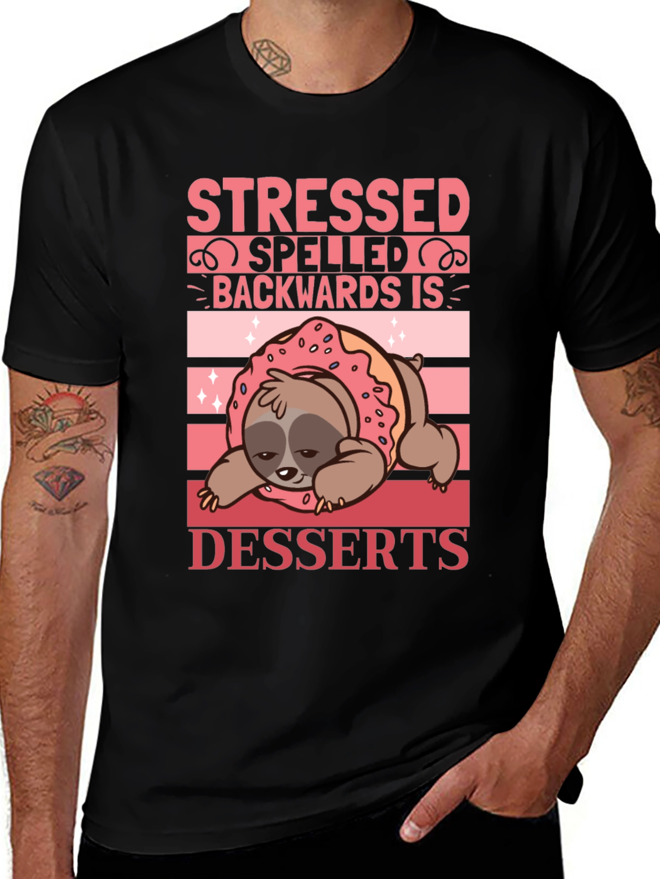 Variant 10 of Stressed Spelled Backwards is Desserts T-Shirt