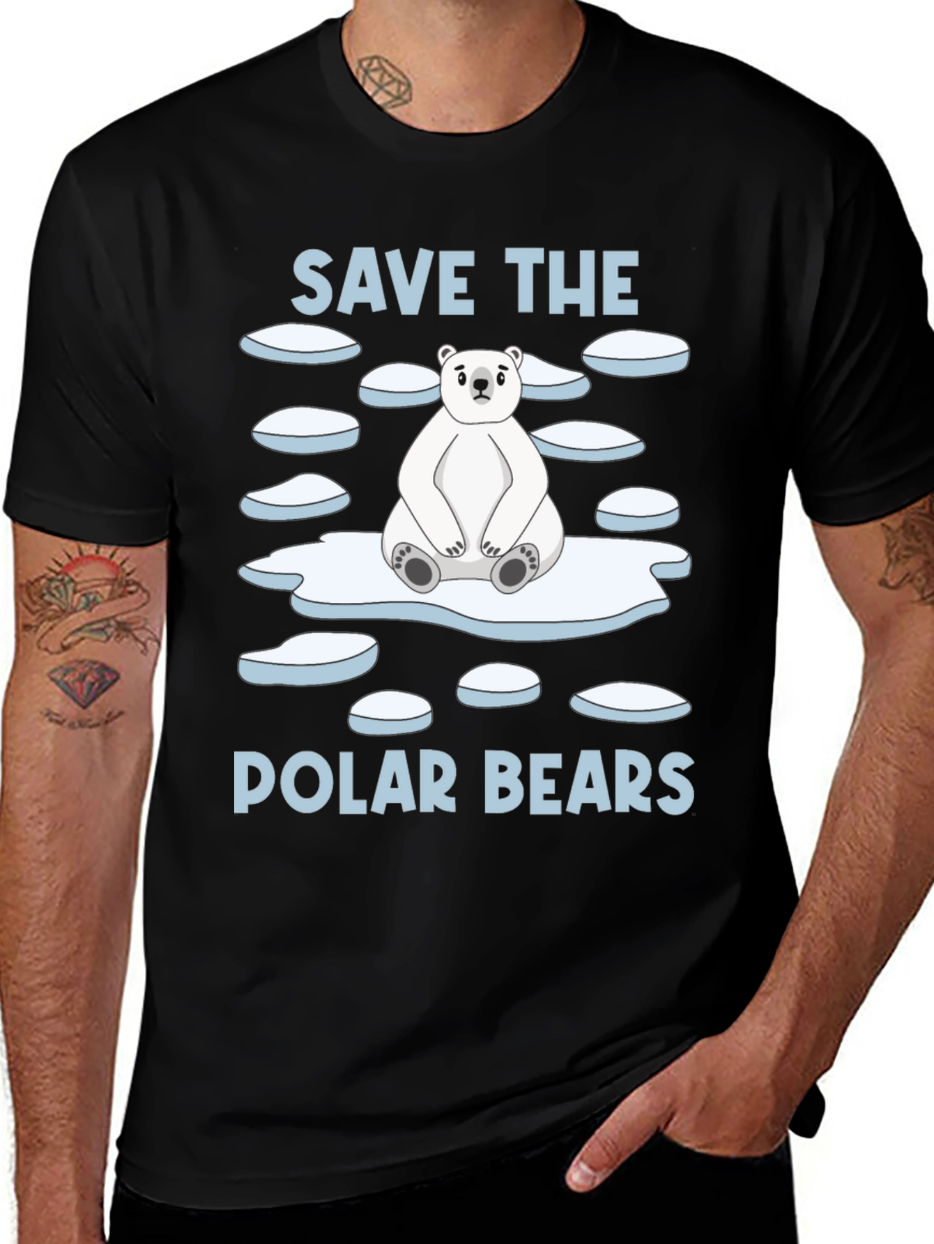 Variant 5 of Save the Polar Bears Graphic Tee