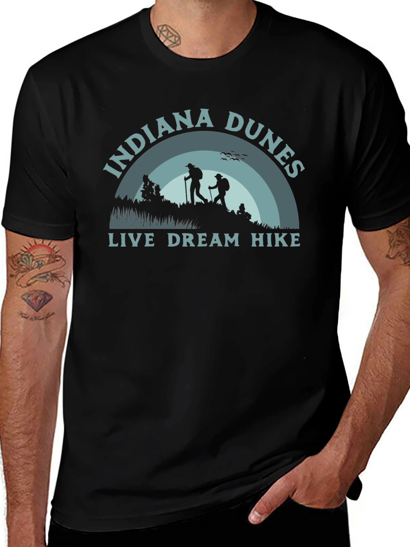 Variant 22 of Indiana Dunes Hike T-Shirt - Live Dream Hike
