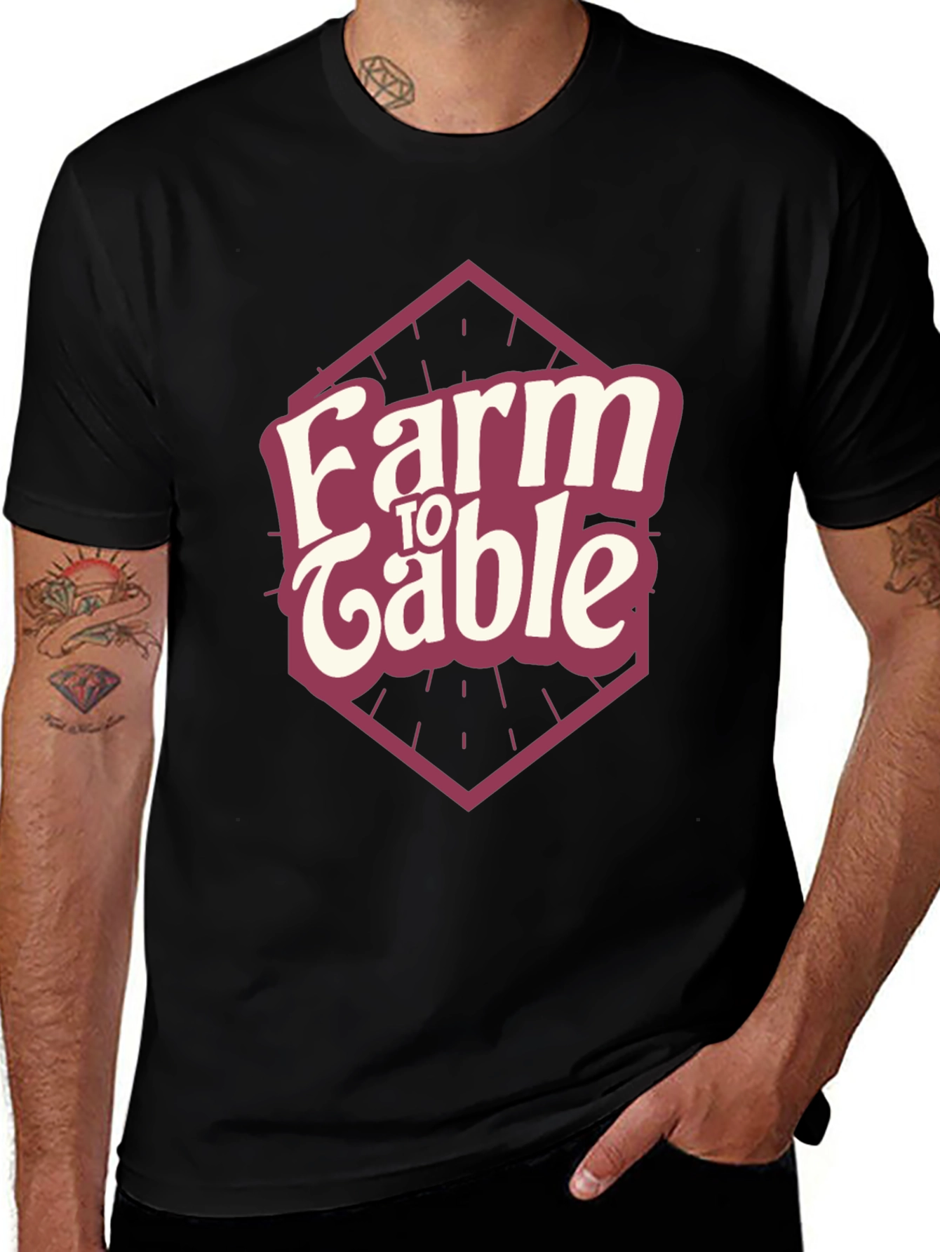 Farm to Table Graphic Tee - Eco-Friendly Cotton