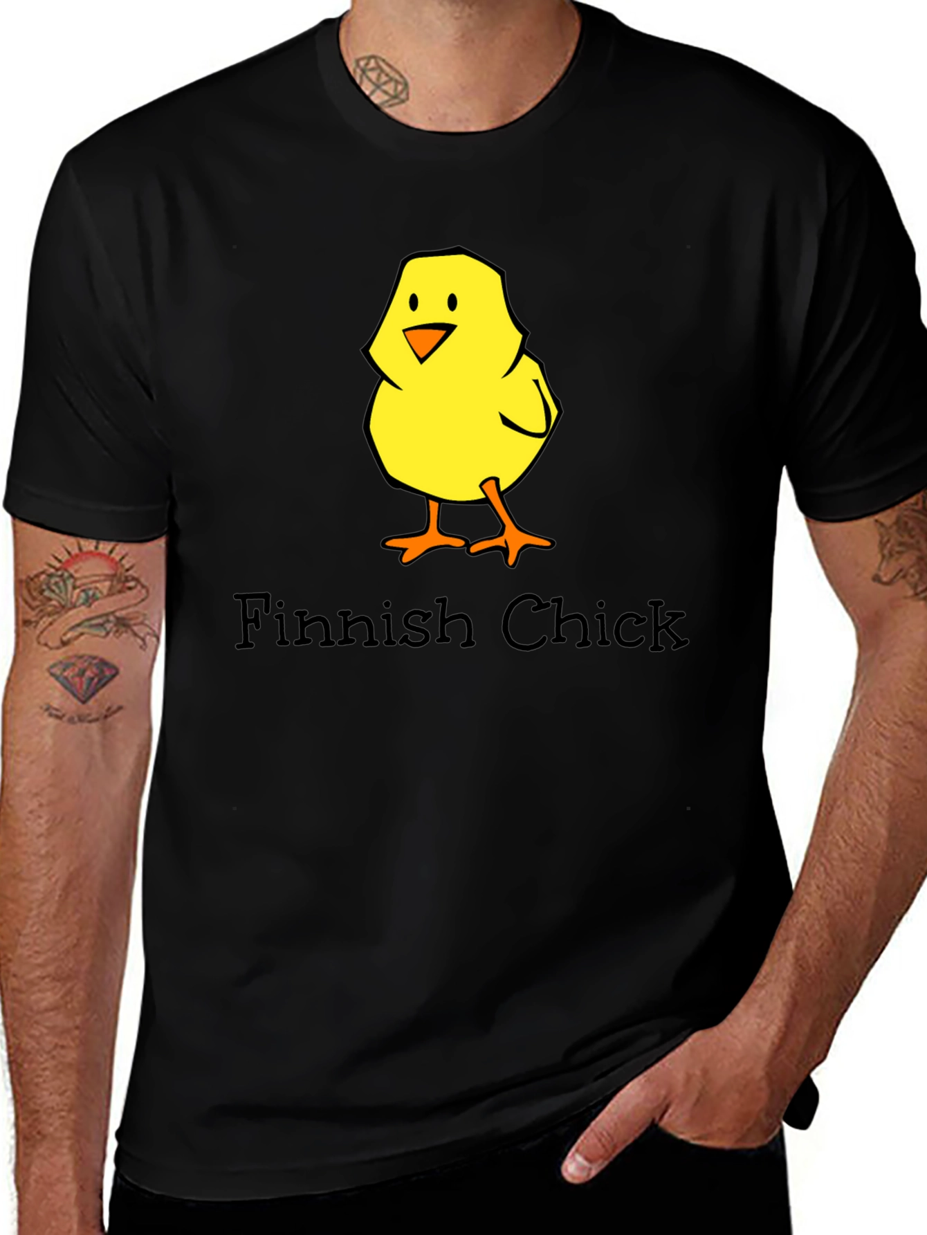 Variant 2 of Finnish Chick Graphic Tee - Unisex