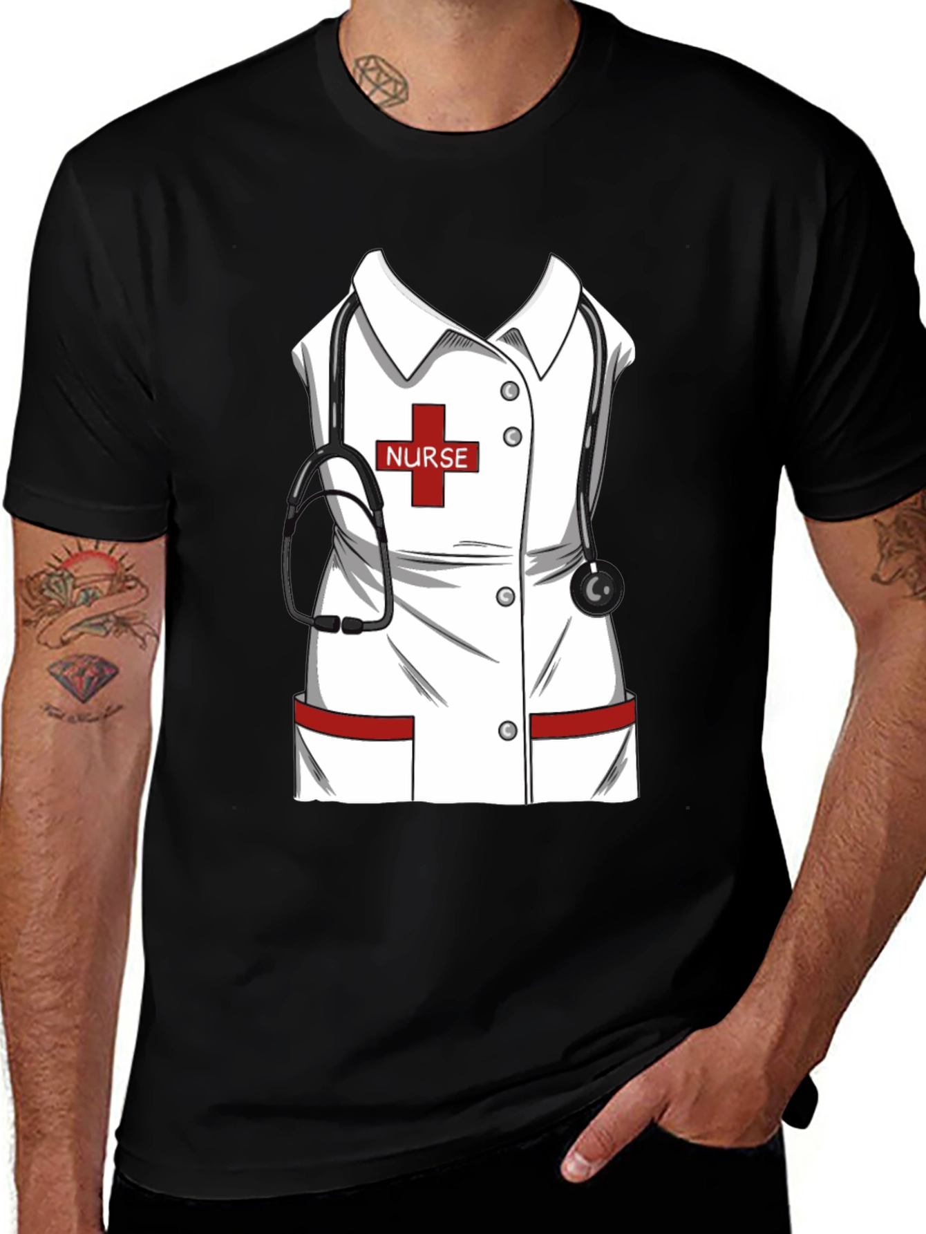 Variant 23 of Nurse Costume T-Shirt: Funny Medical Professional Tee