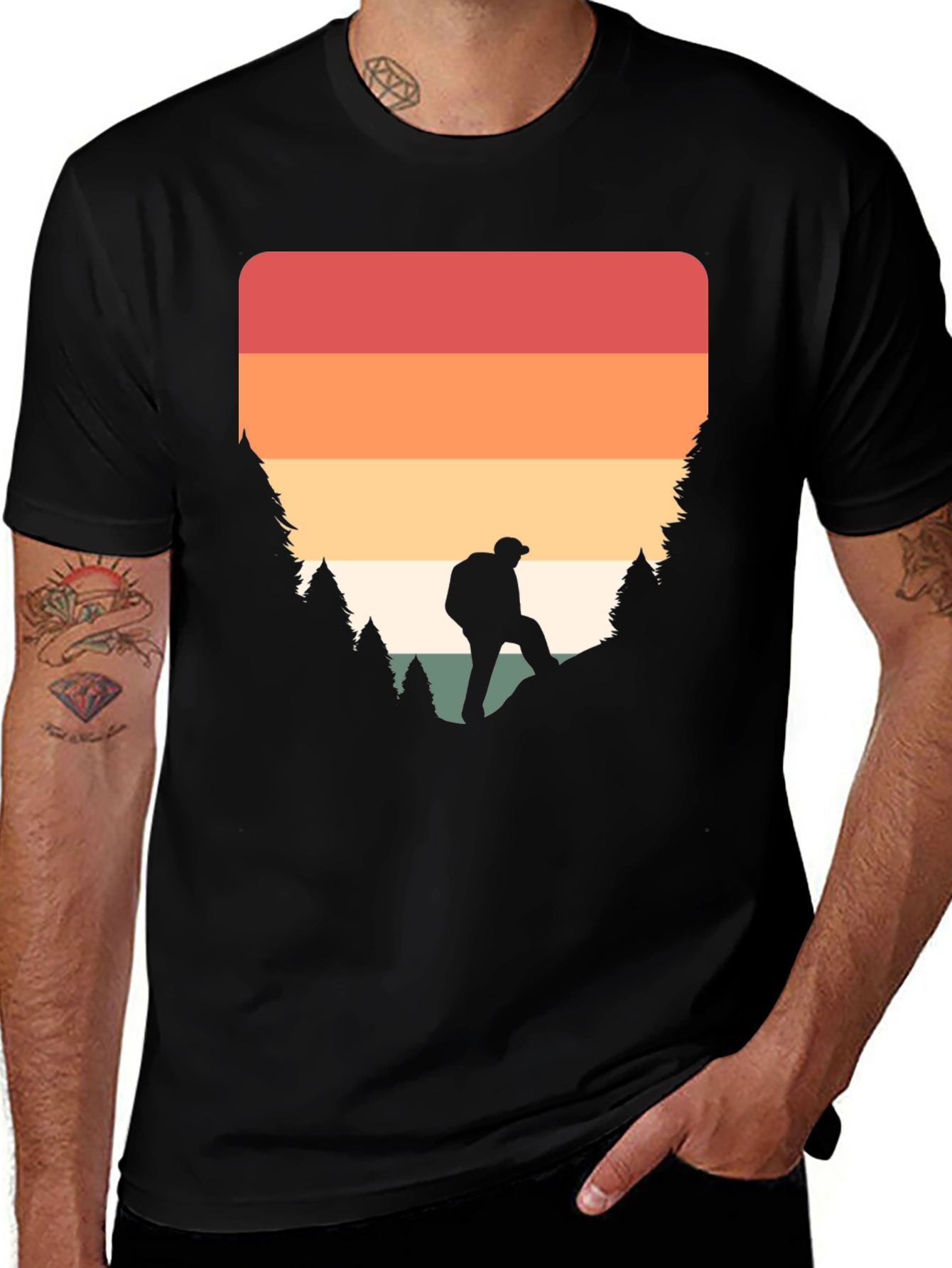 Variant 17 of Retro Hiker Graphic T-Shirt