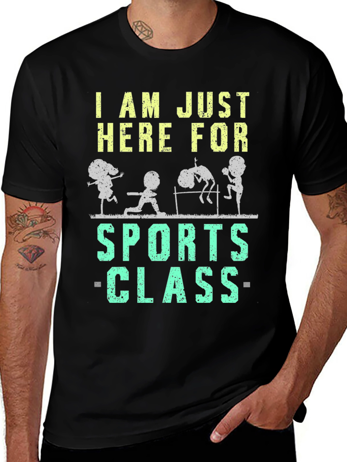 Variant 30 of Sports Class T-Shirt, Funny Gym Tee