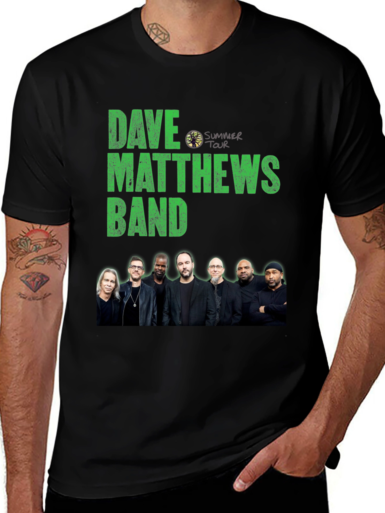 Dave Matthews Band Summer Tour Black T-Shirt