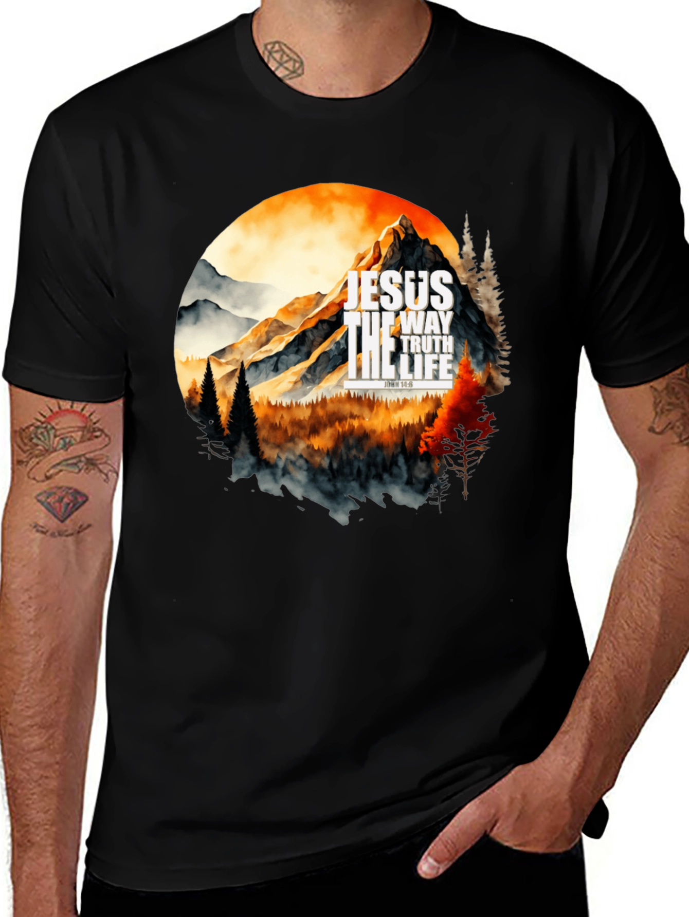 Variant 14 of Jesus the Way Truth Life Graphic Tee