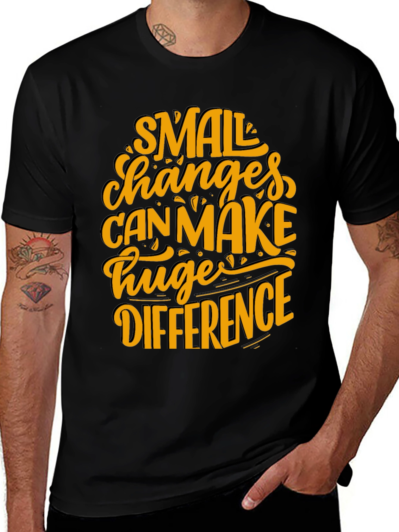 Variant 7 of Small Changes T-Shirt: Motivational Graphic Tee