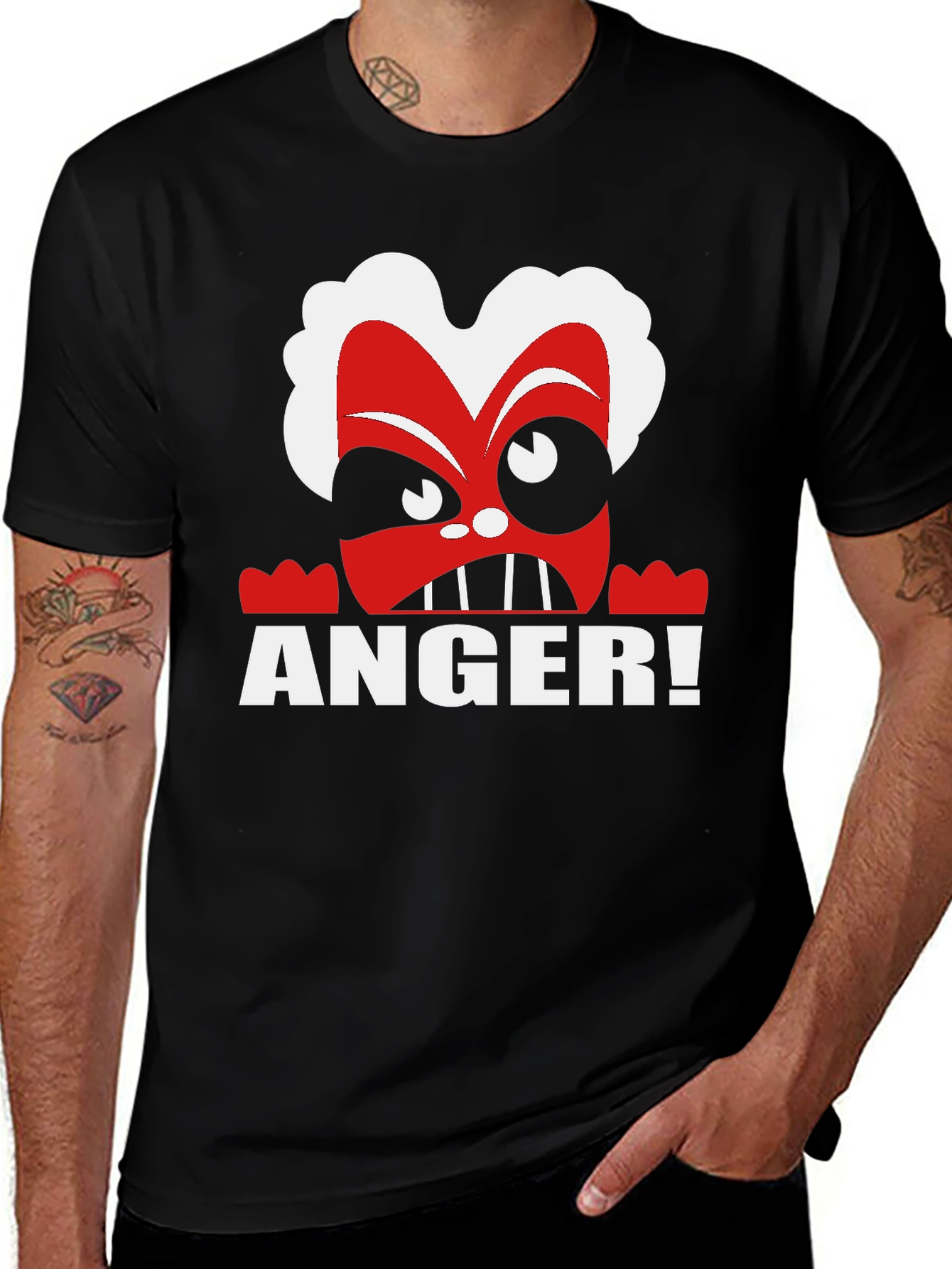 Variant 17 of Anger Inside Out T-Shirt - Cartoon Character Tee