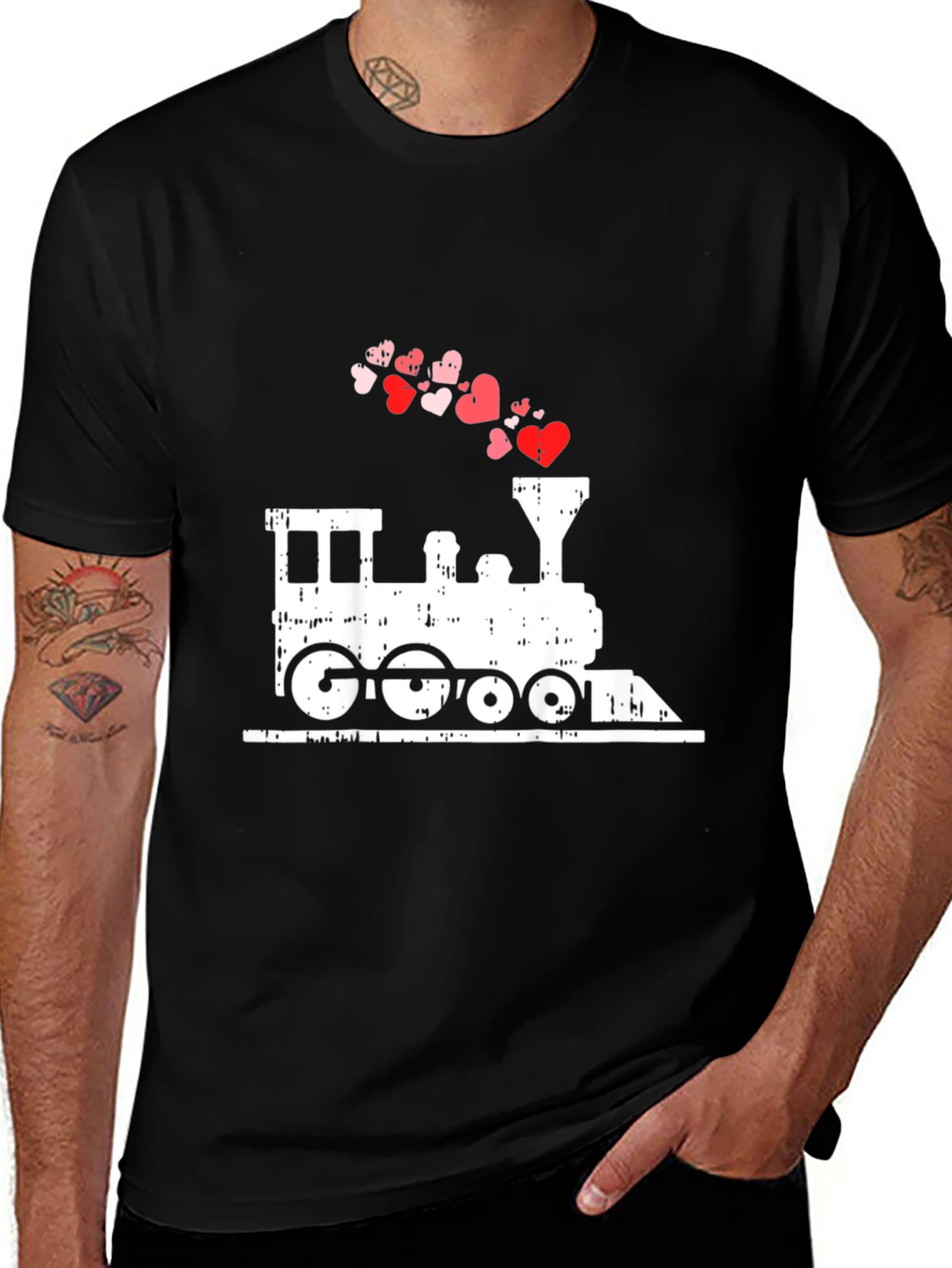 Love Train Graphic Tee - Valentine's Day Shirt
